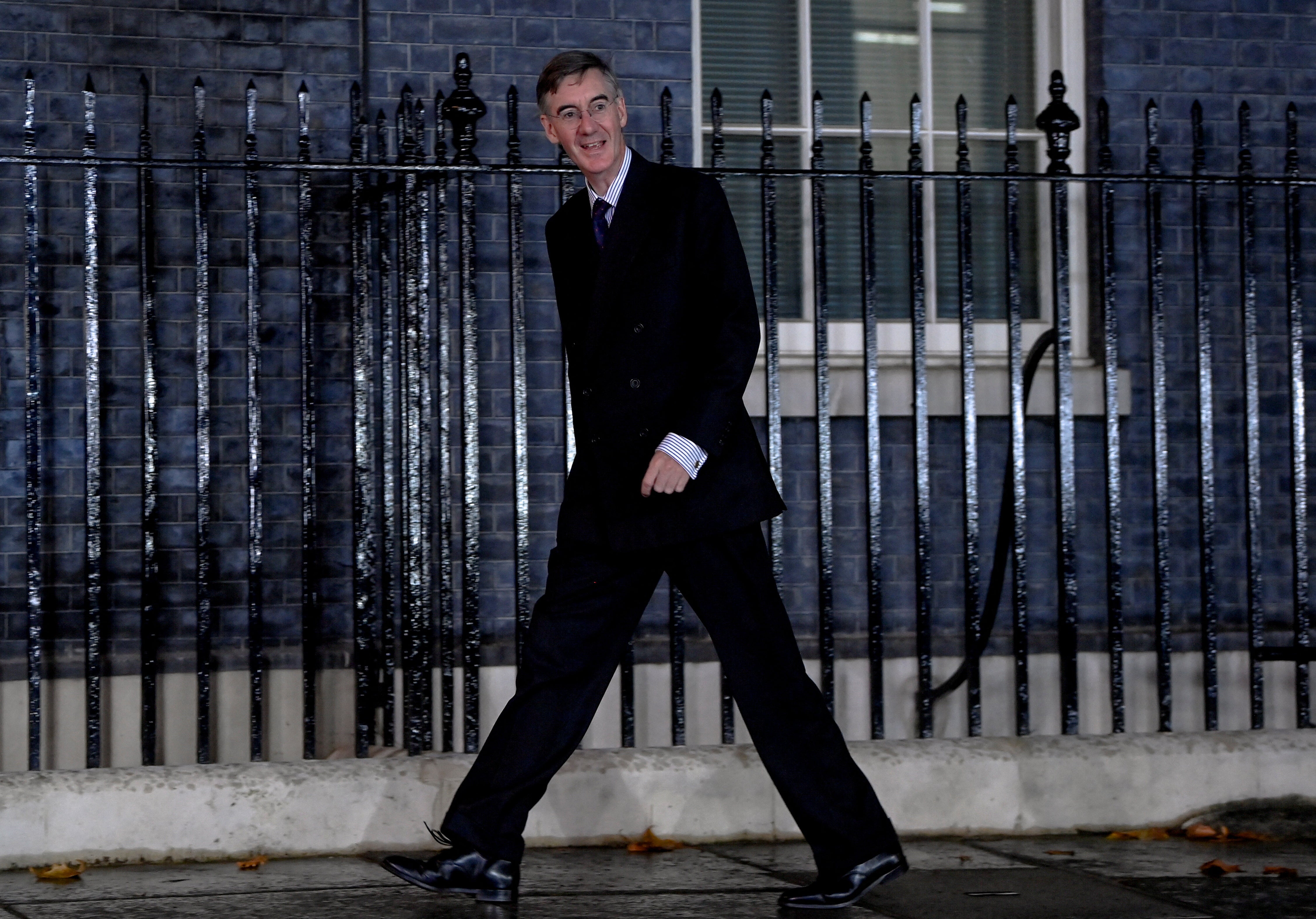 Rees-Mogg on Downing Street on Tuesday