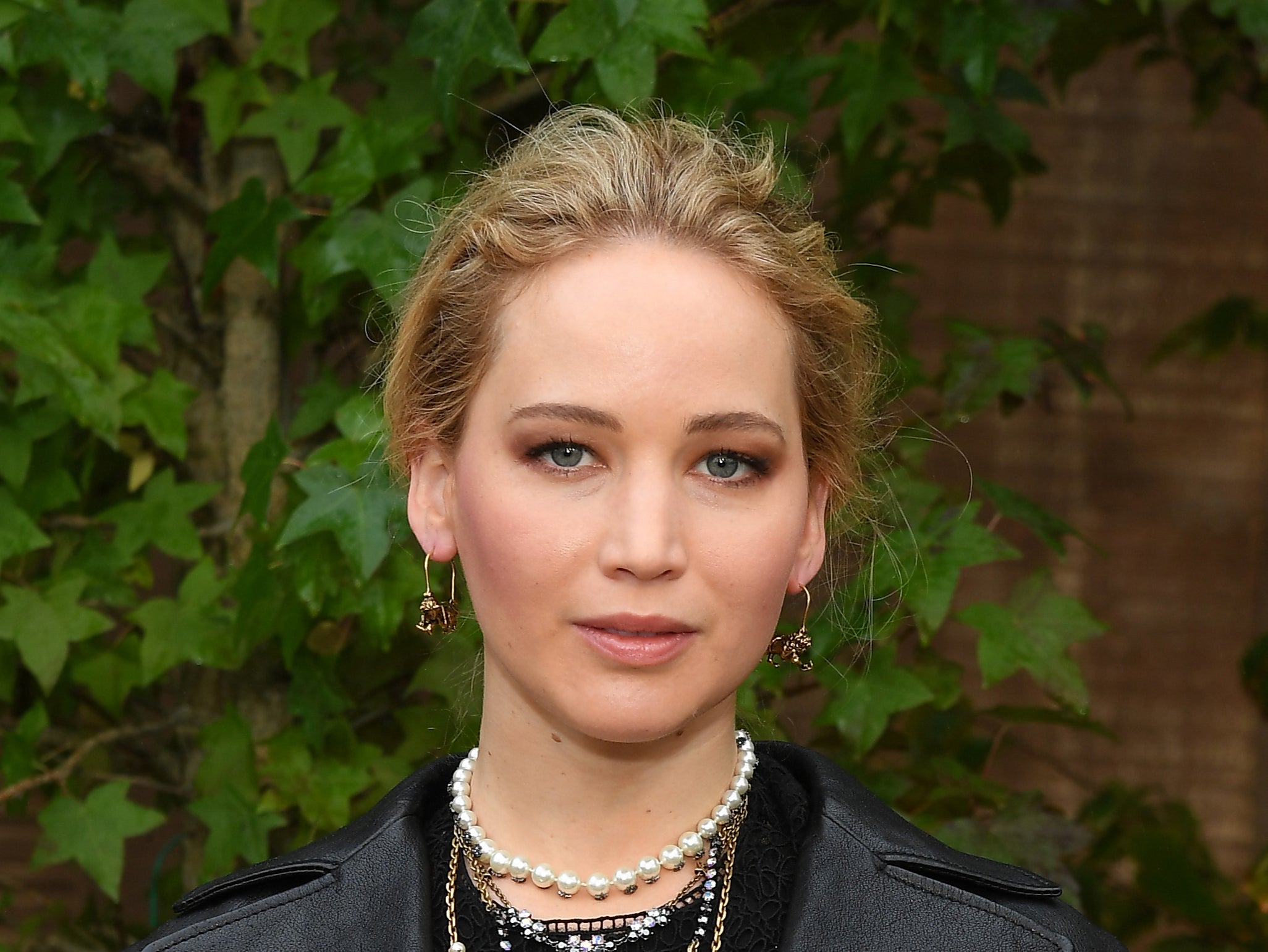 Jennifer Lawrence attends the Christian Dior Womenswear Spring/Summer 2020 show as part of Paris Fashion Week on 24 September 2019 in Paris, France