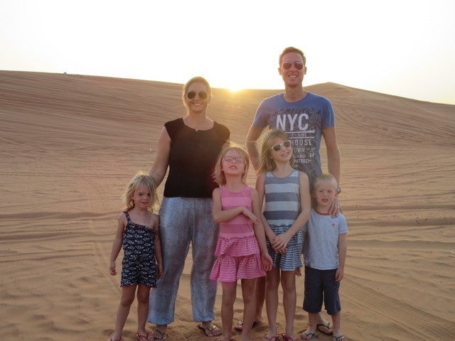 The family on a desert safari in Dubai in October 2014 (Collect/PA Real Life)