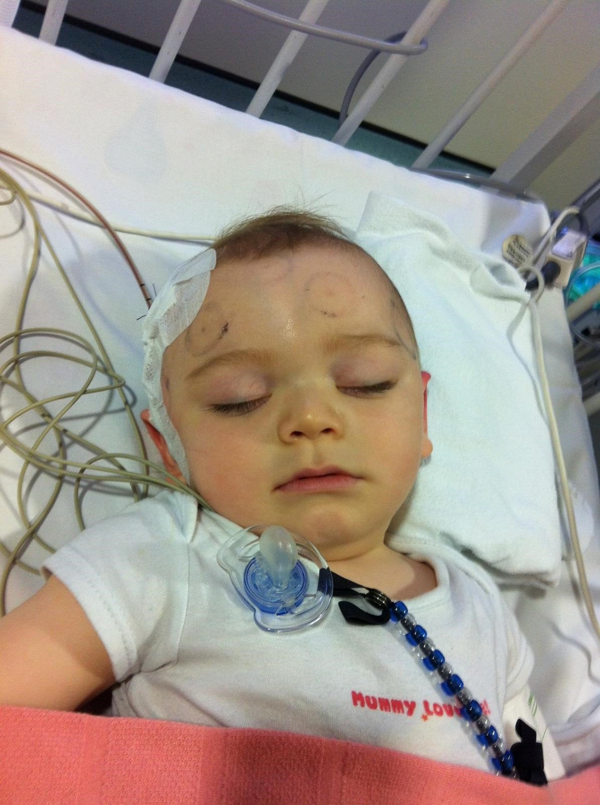 He was diagnosed with grade 2 oligoastrocytoma aged just eight months old