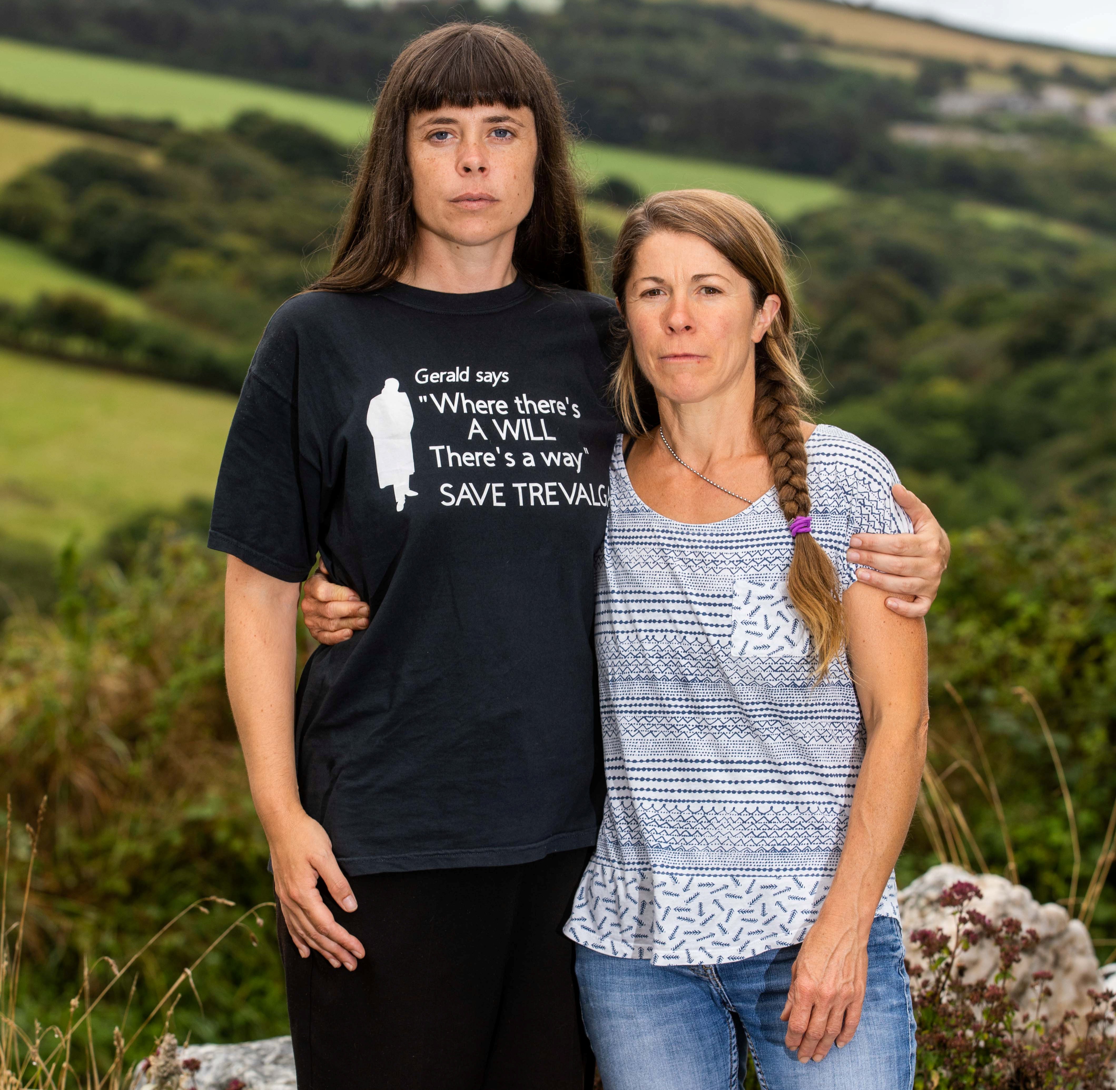 Campaign coordinator Serena Patrick, pictured with her sister Kizzy Lockyear, said locals were fighting for more than just their own homes