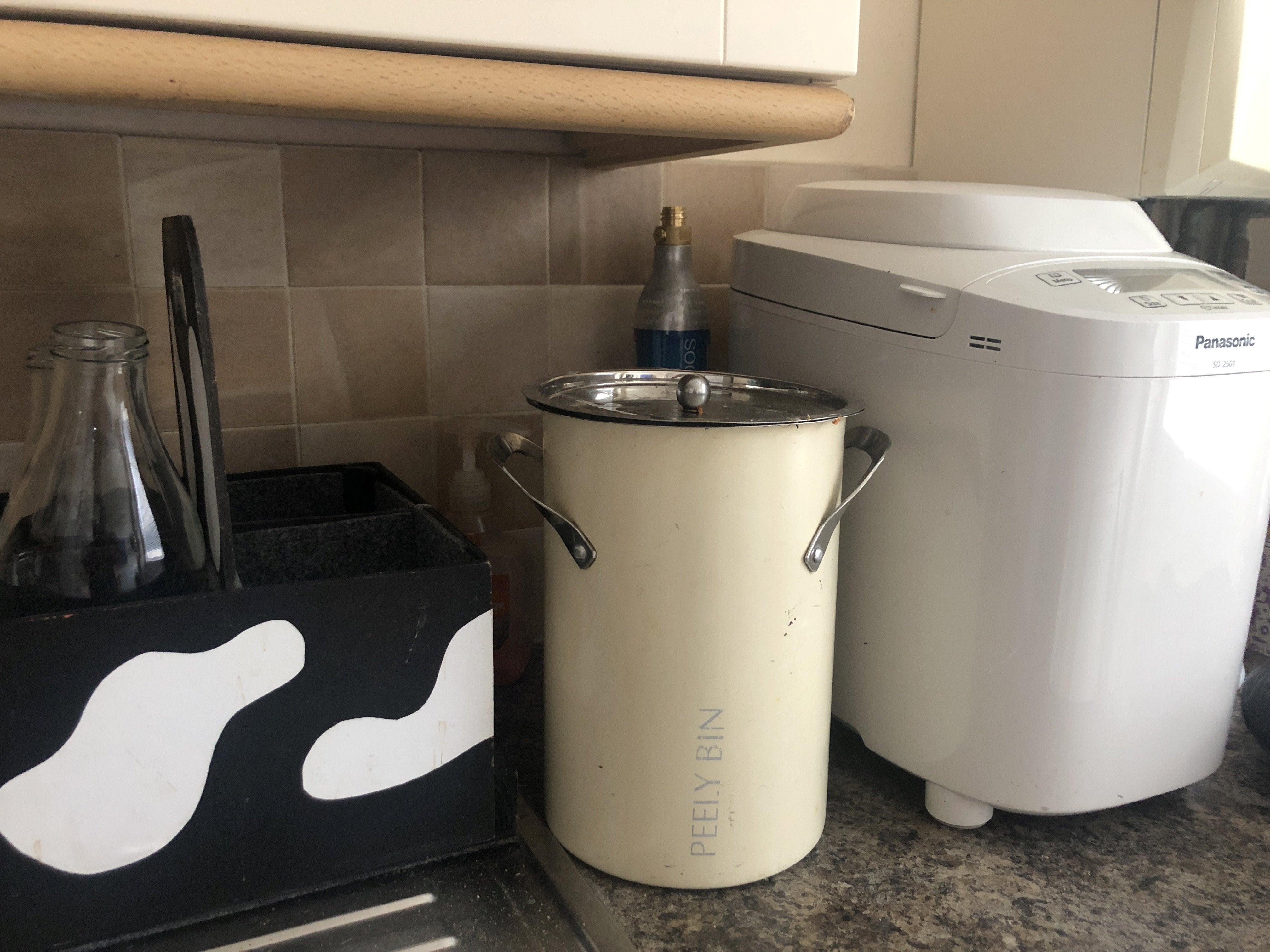 Jen Gale’s kitchen waste bin