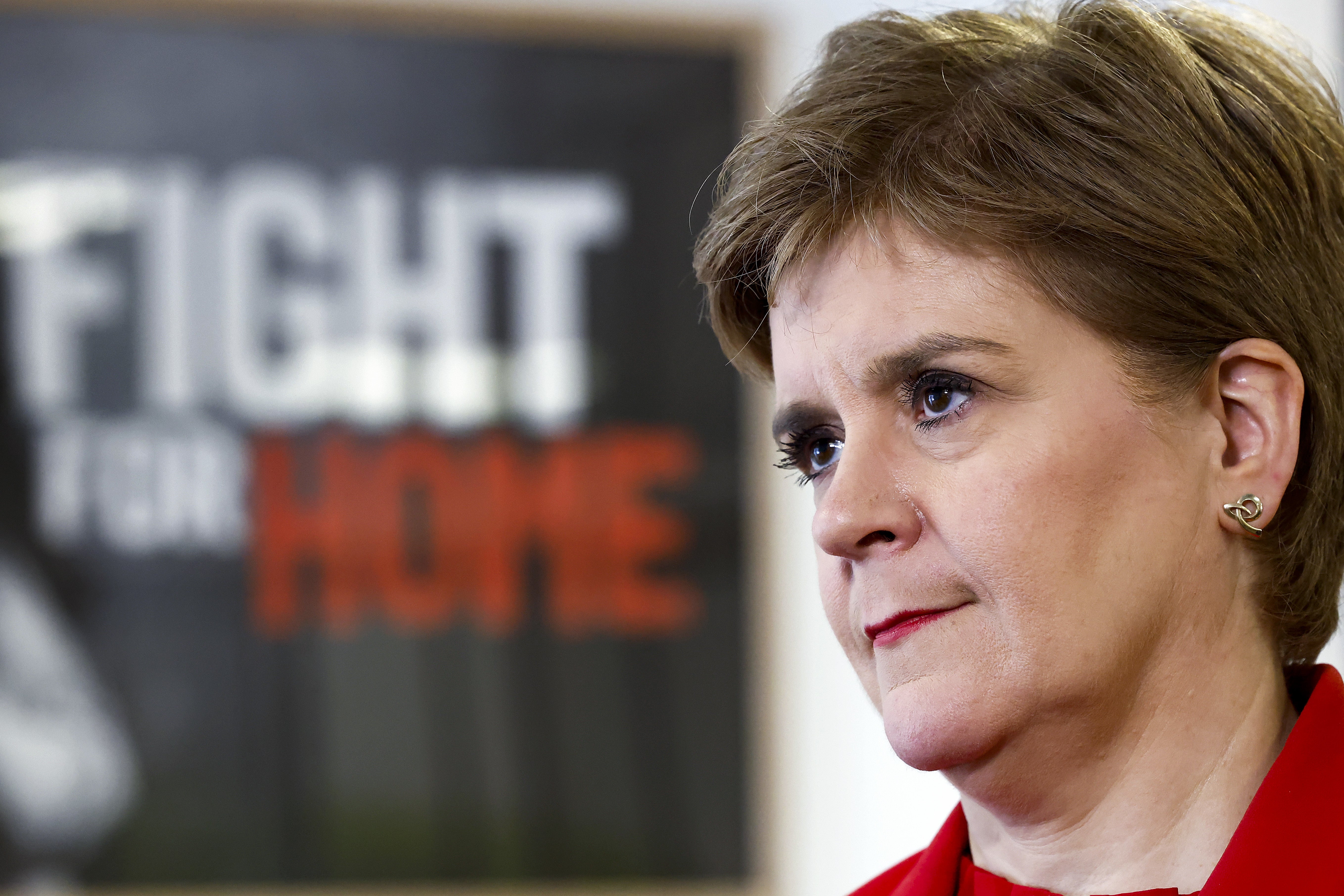 First Minister Nicola Sturgeon visited Shelter Scotland’s head office in Edinburgh on Wednesday (Jeff J Mitchell/PA)