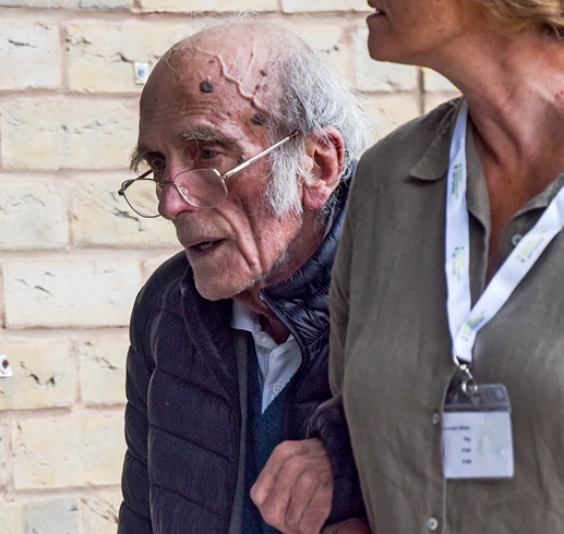 Peter Gardner, who ran over a cyclist while driving, pictured outside Salisbury Law Courts