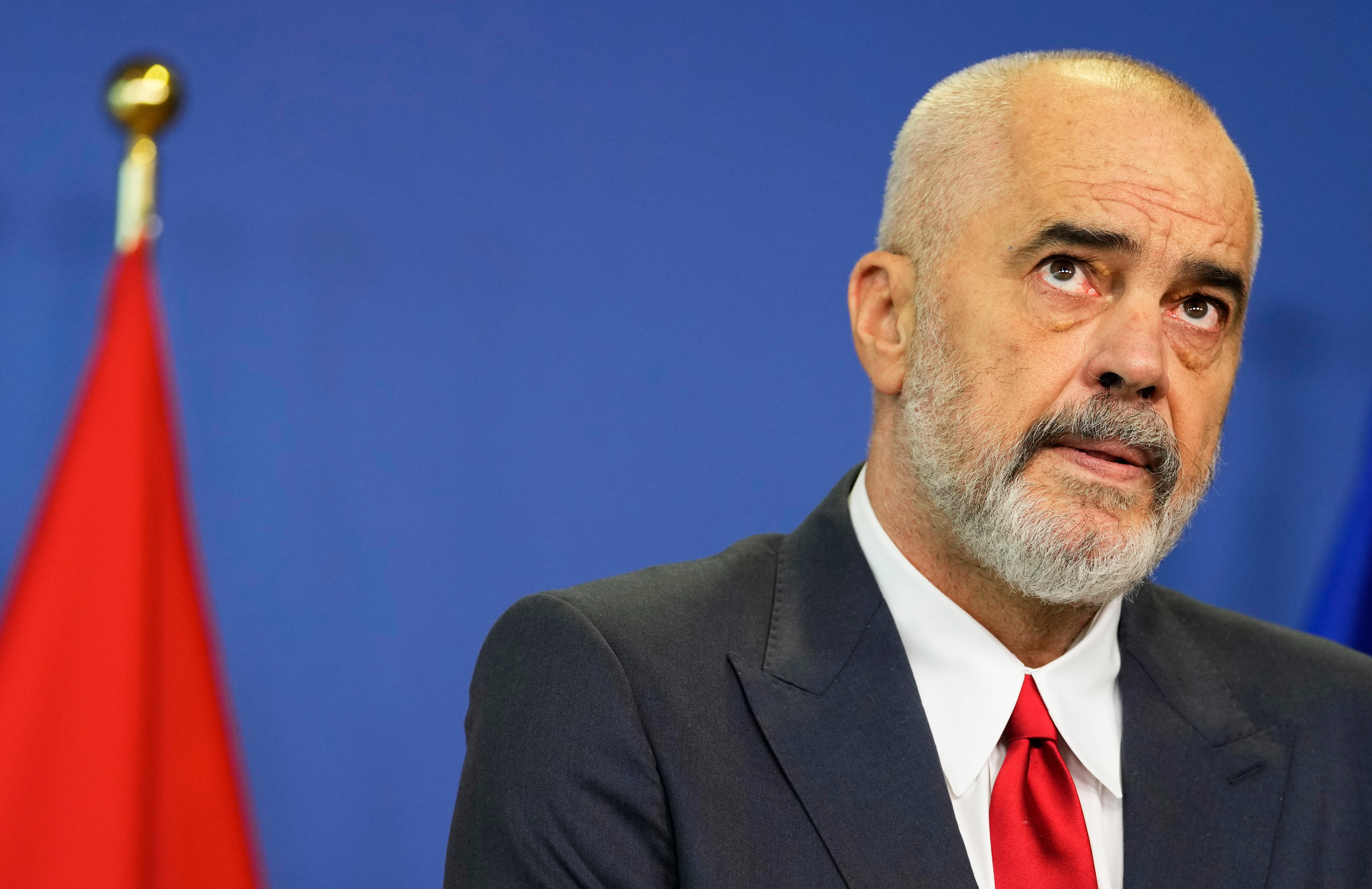 Albanian prime minister Edi Rama