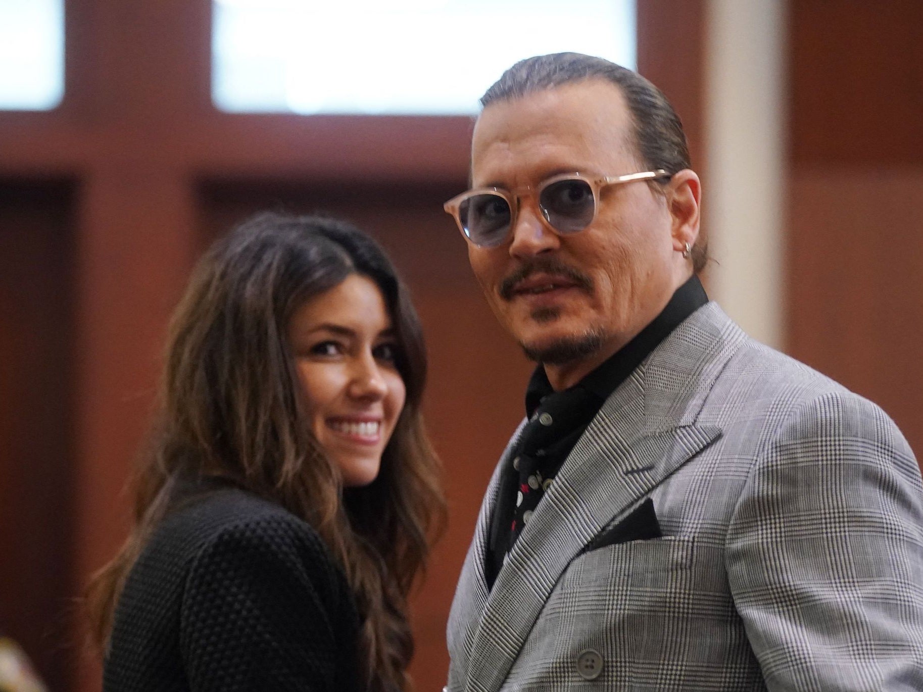 Depp and his attorney Camille Vasquez in May 2022