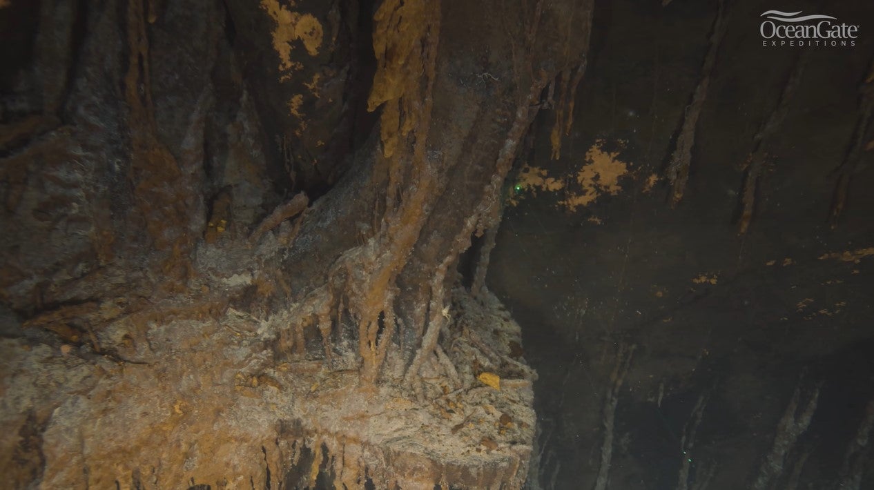 OceanGate team Expeditions, a Washington-based company which began sending the manned Titan sub to Titanic’s graevesite in 2021, also captured the most high-res images of the wreck that had been taken at the time