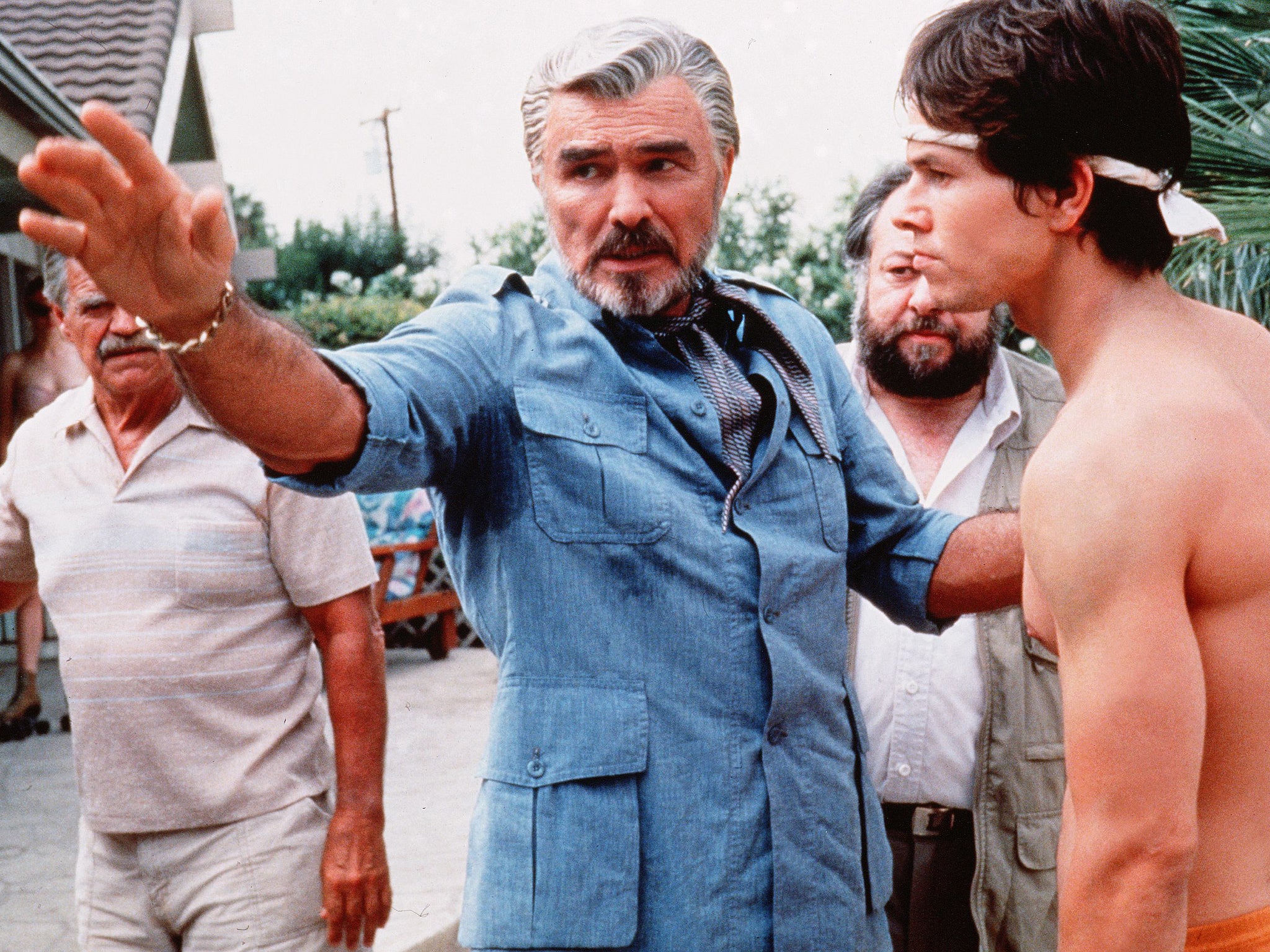 Burt Reynolds and Mark Wahlberg in ‘Boogie Nights’