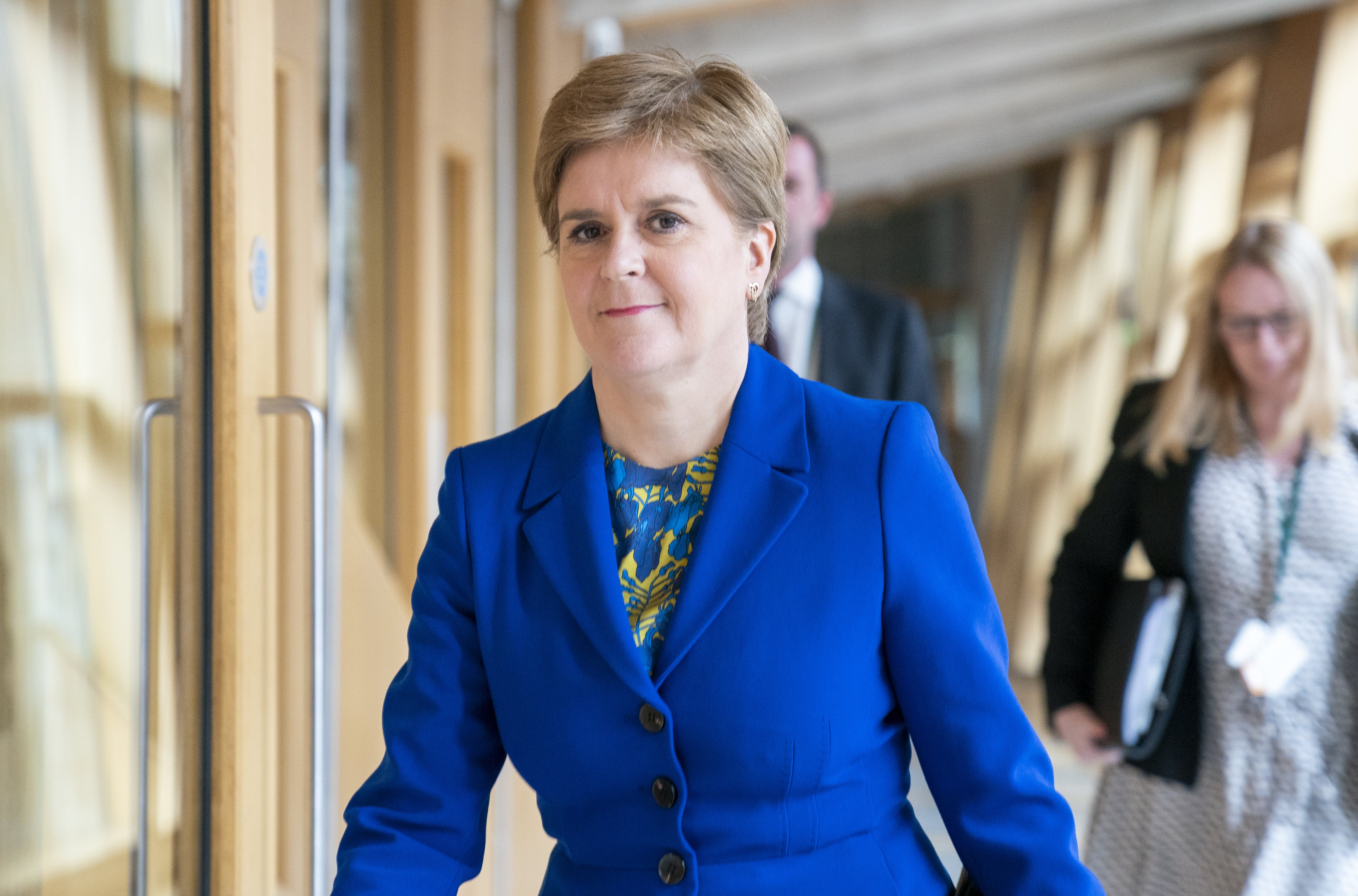 First Minister Nicola Sturgeon spoke about the UK Government’s plans to cap energy bills (Jane Barlow/PA)