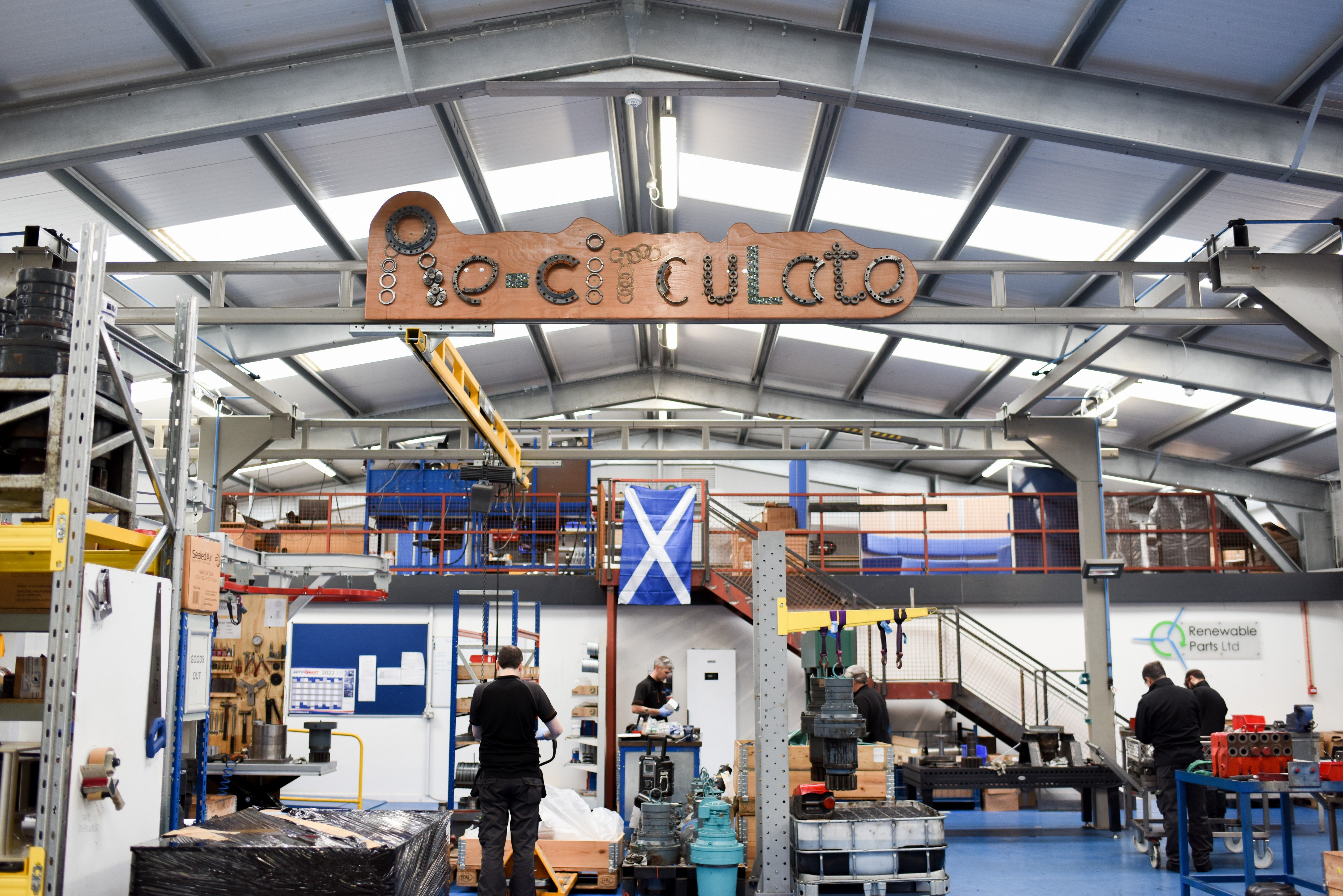 Renewable Parts workshop outside Lochgilphead