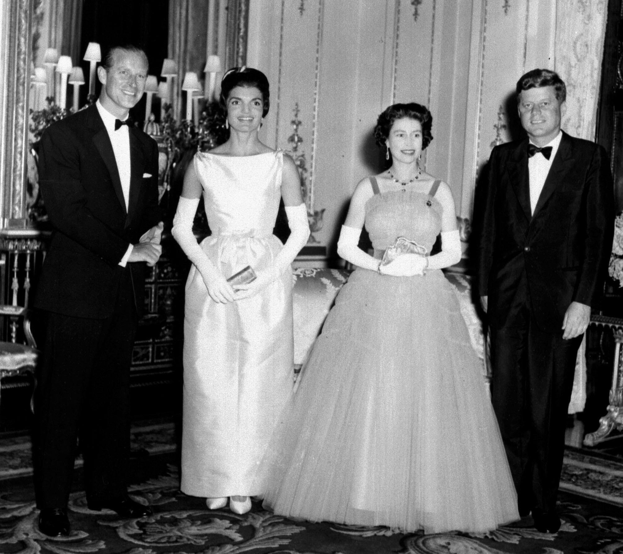 American President John F Kennedy and his wife Jacqueline with the Queen and the Duke of Edinburgh (PA)