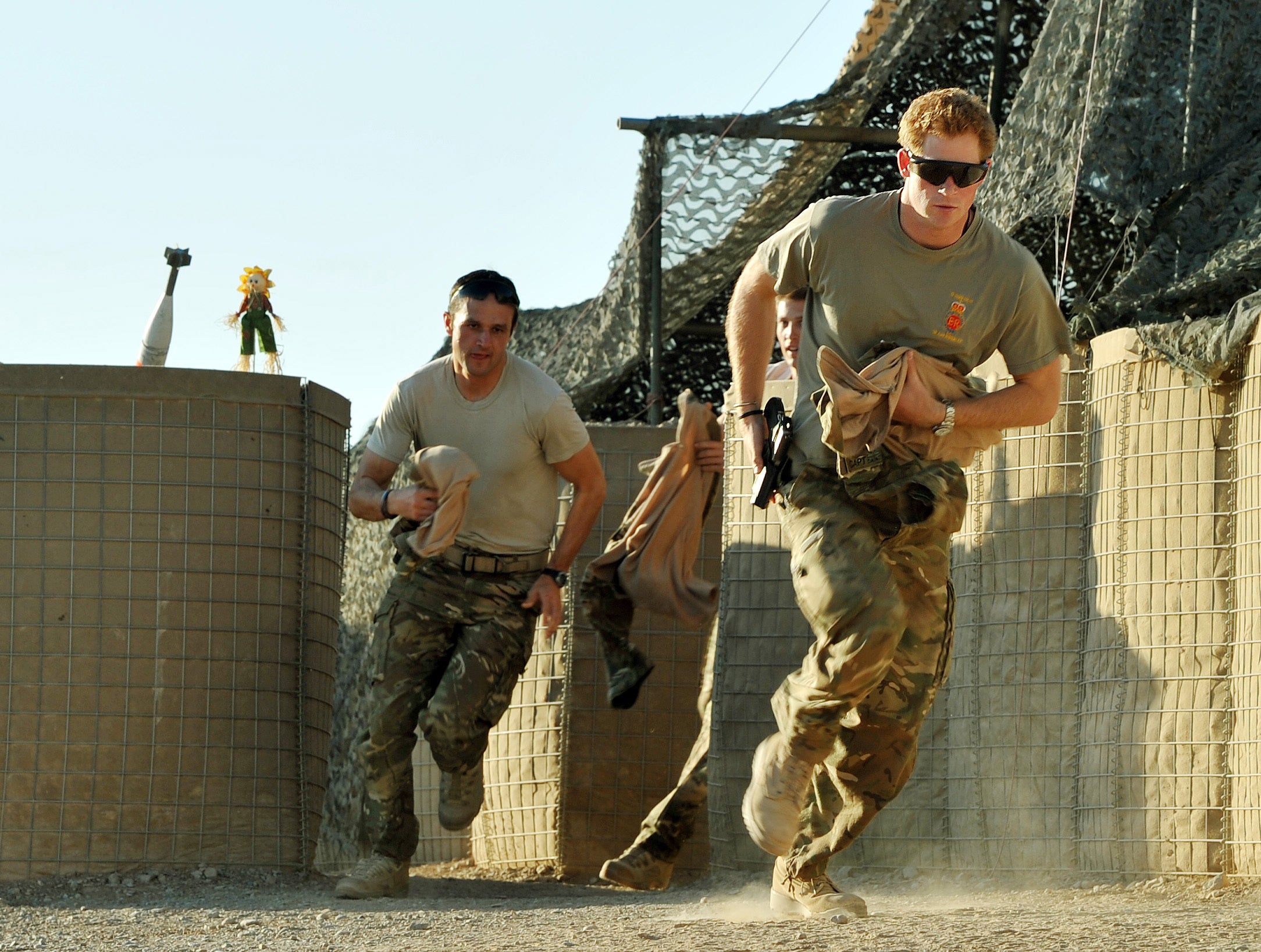 Harry, or Captain Wales as he was known in the Army, on a tour of duty in Afghanistan