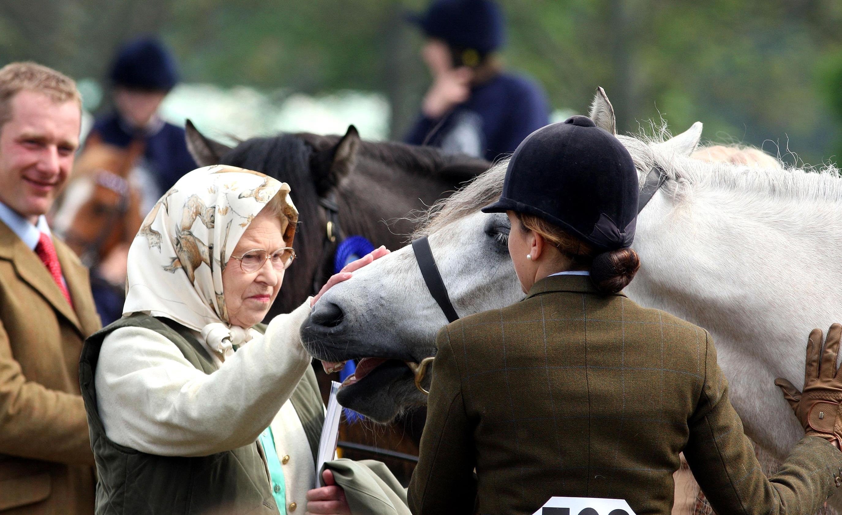 The Queen at the Royal Horse Show in Windsor, Berkshire (Steve Parsons/PA)