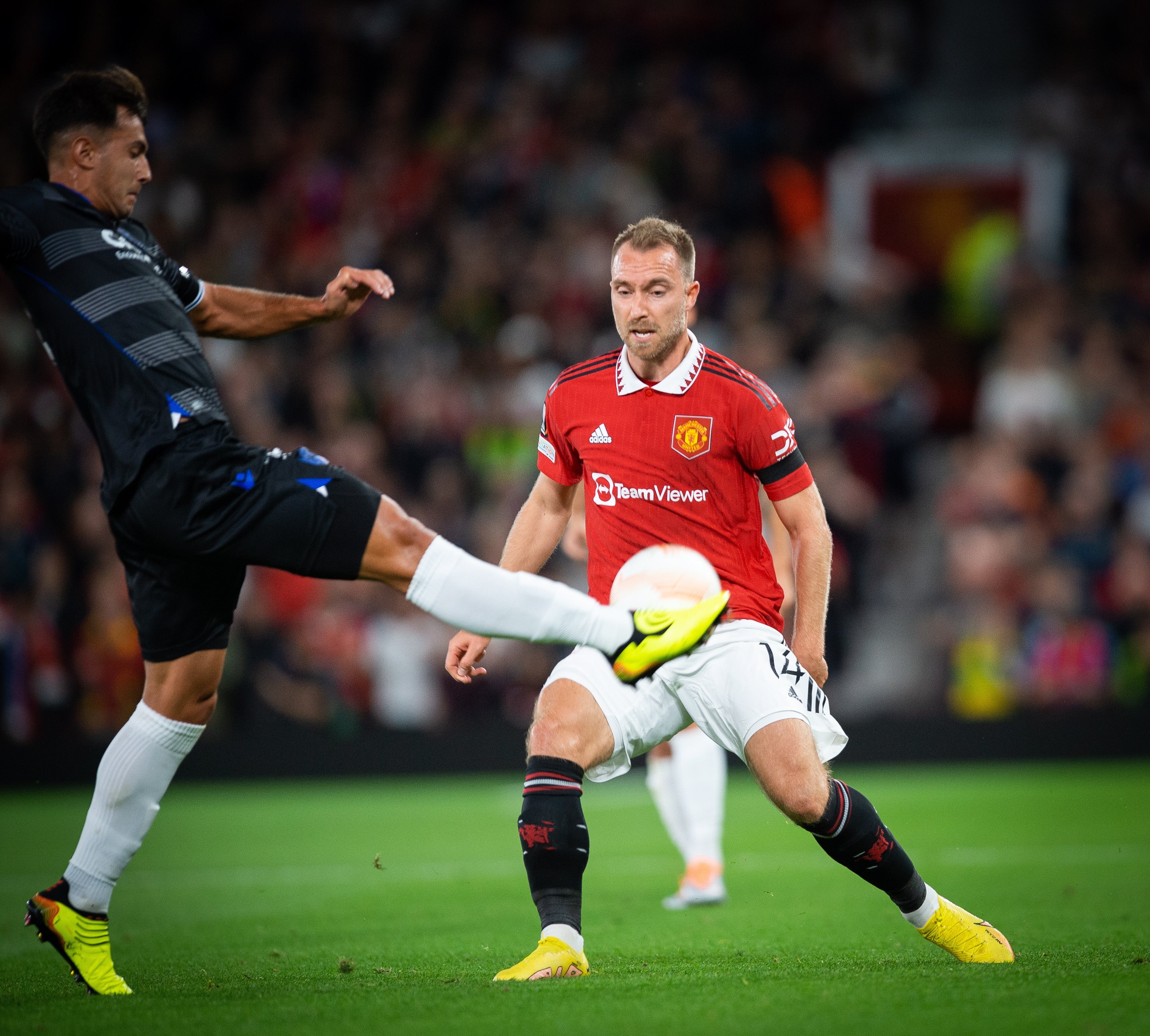 Christian Eriksen in action against Real Sociedad