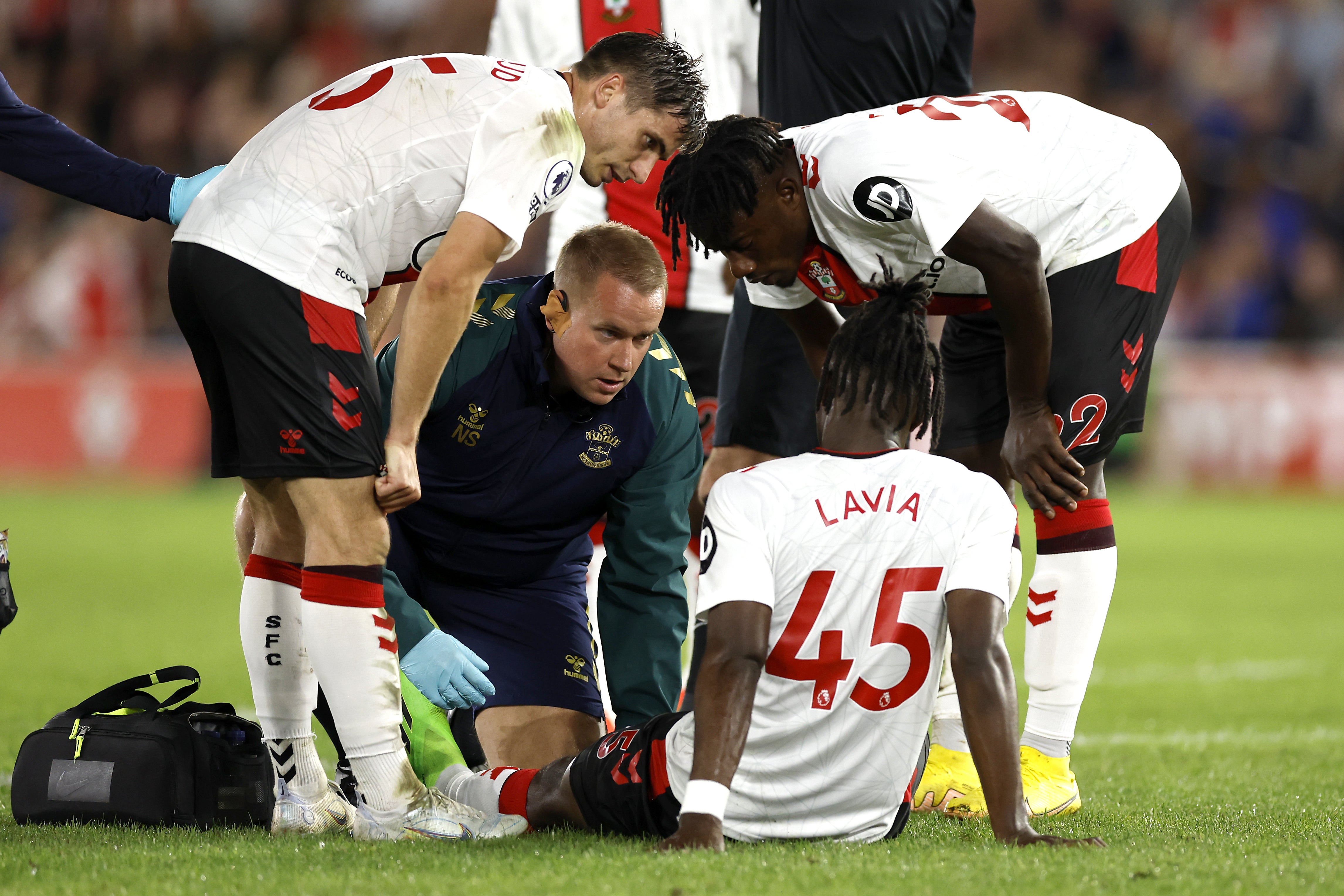 Romeo Lavia is facing a spell on the sidelines after suffering a hamstring injury (Steven Paston/PA)