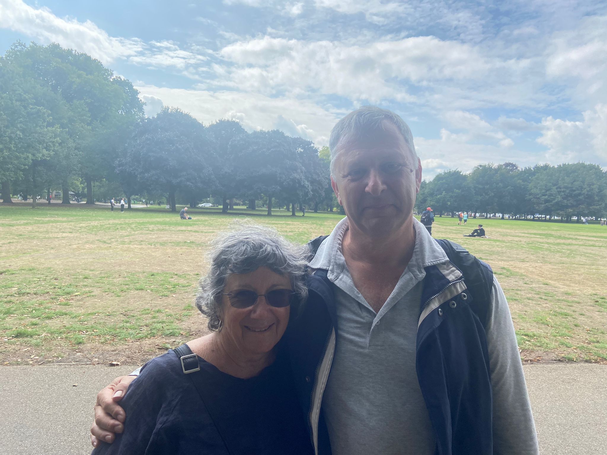 Judie and Milner Harris said they feel ‘privileged’ to witness today’s gun salute