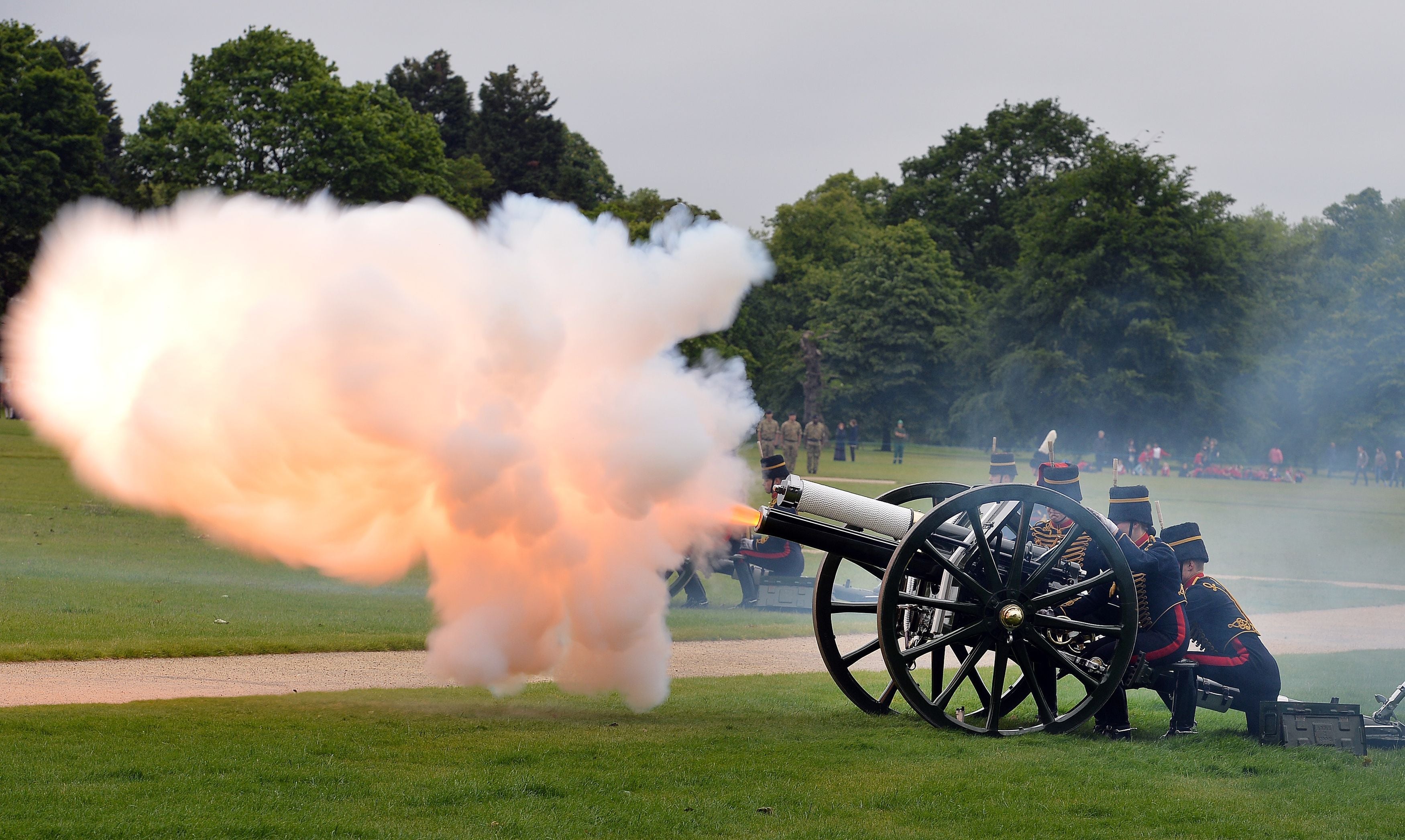 Gun salutes will take place on Saturday in Hyde Park and the Tower of London