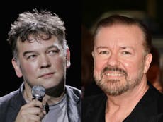 Stewart Lee says Ricky Gervais’s ‘abysmal’ After Life is ‘one of the worst things ever made by a human’