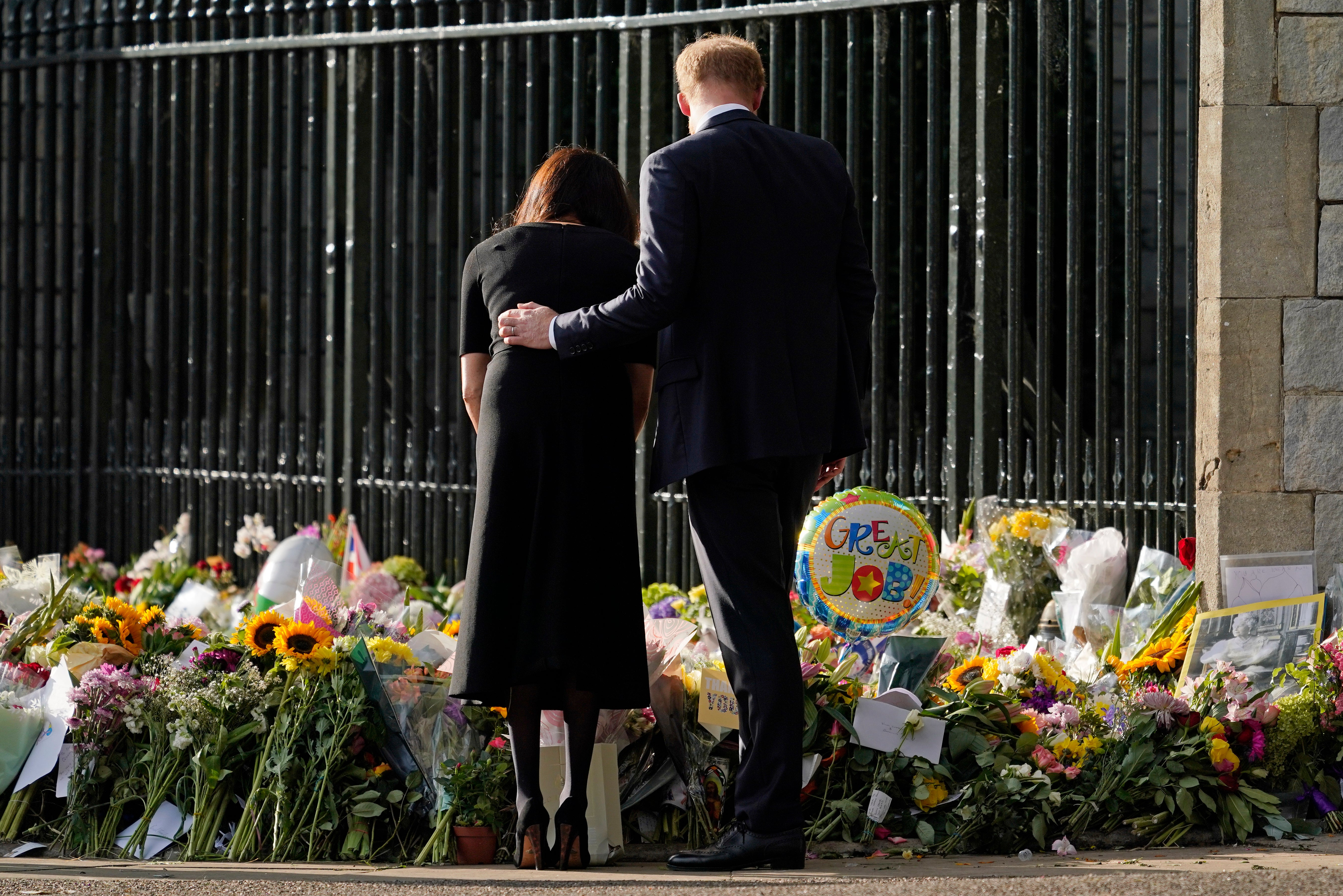 The Duke and Duchess of Sussex were visiting the UK at the time of the Queen’s death