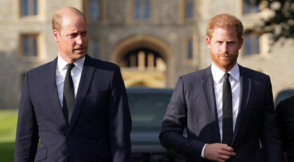 The Prince of Wales and the Duke of Sussex (Kirsty O’Connor/PA)