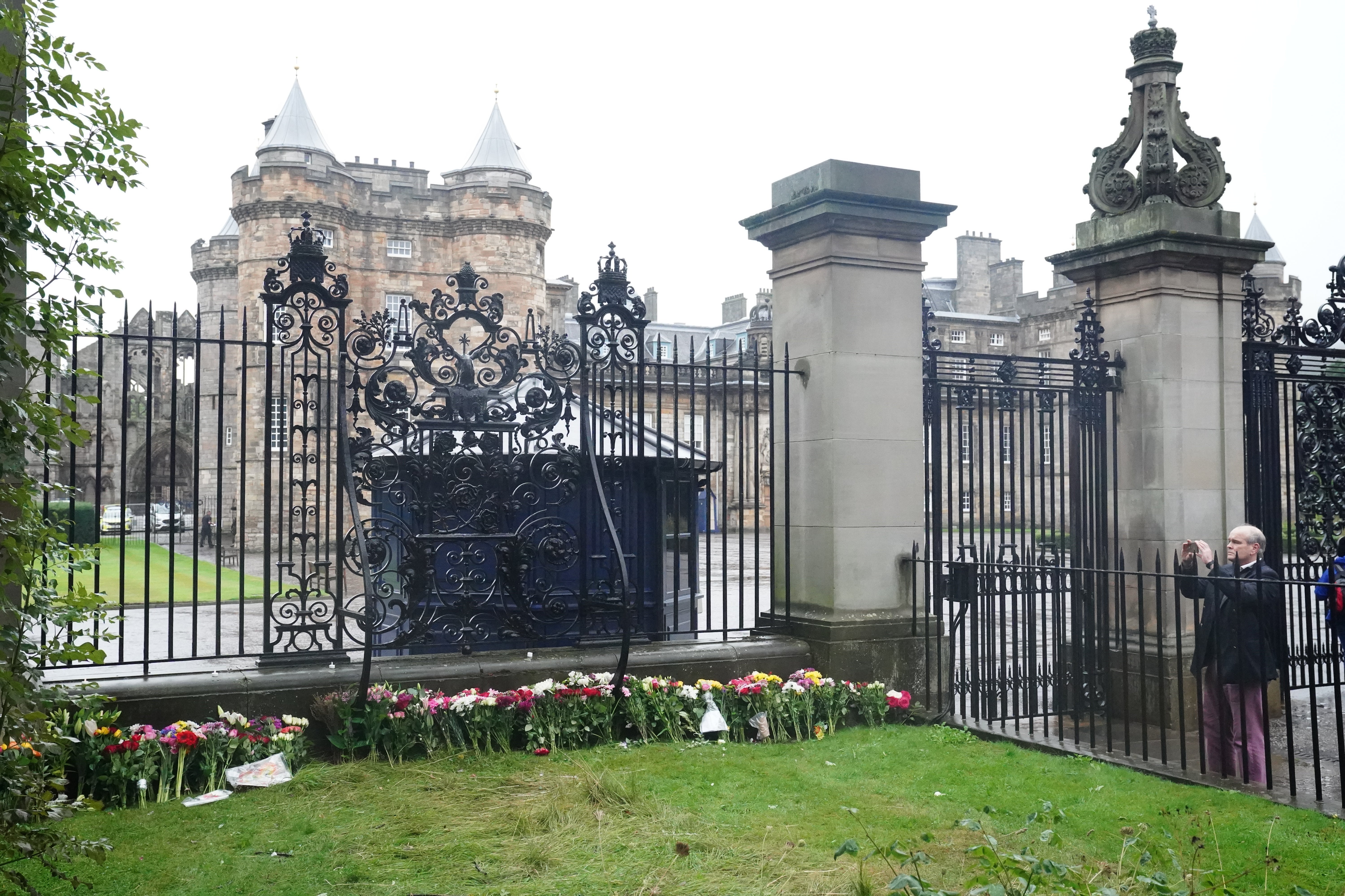 The Palace of Holyroodhouse, where the Queen will lie in rest for one day