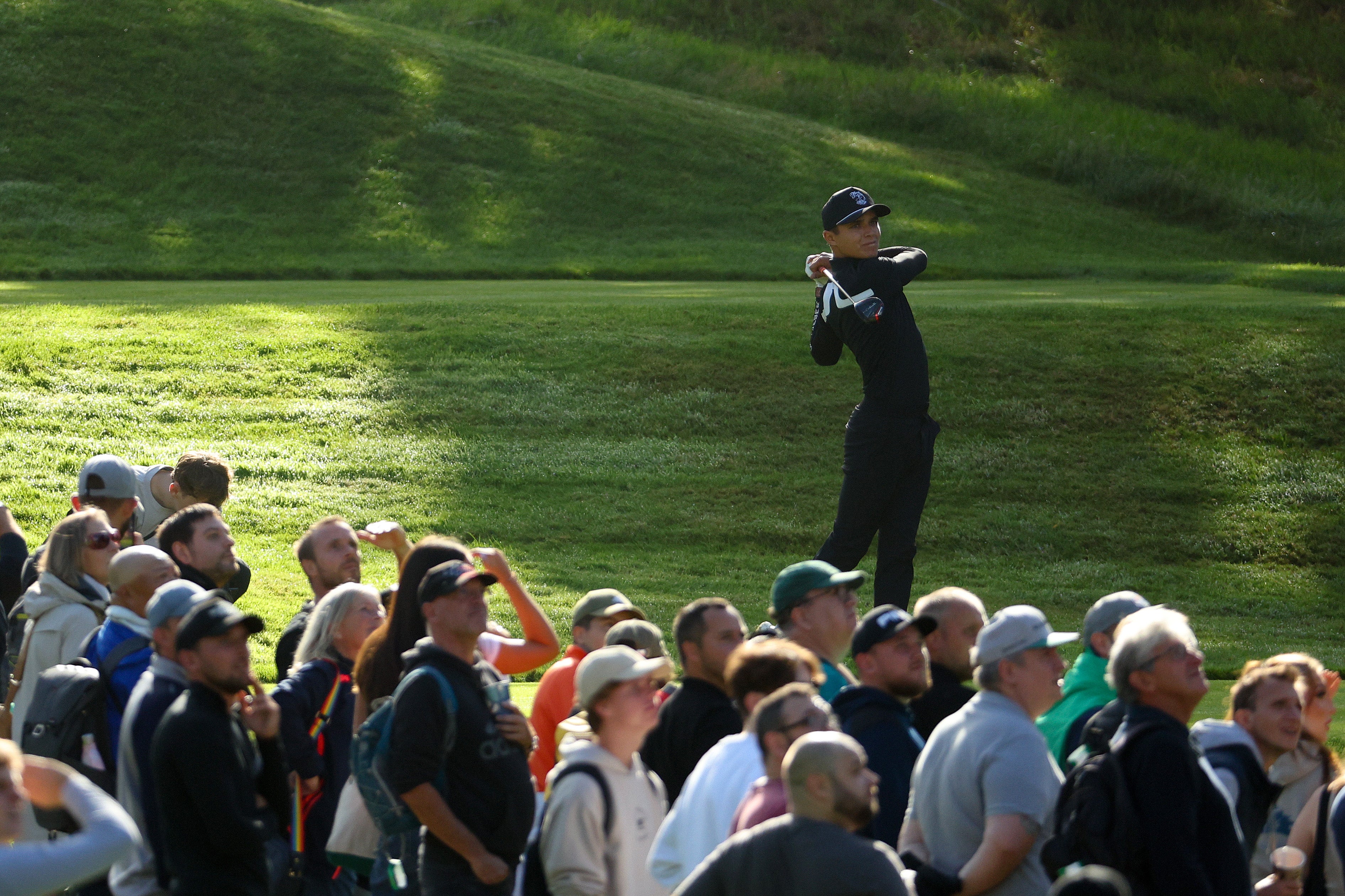 Norris played at the BMW PGA Championship Pro-am at Wentworth on Wednesday