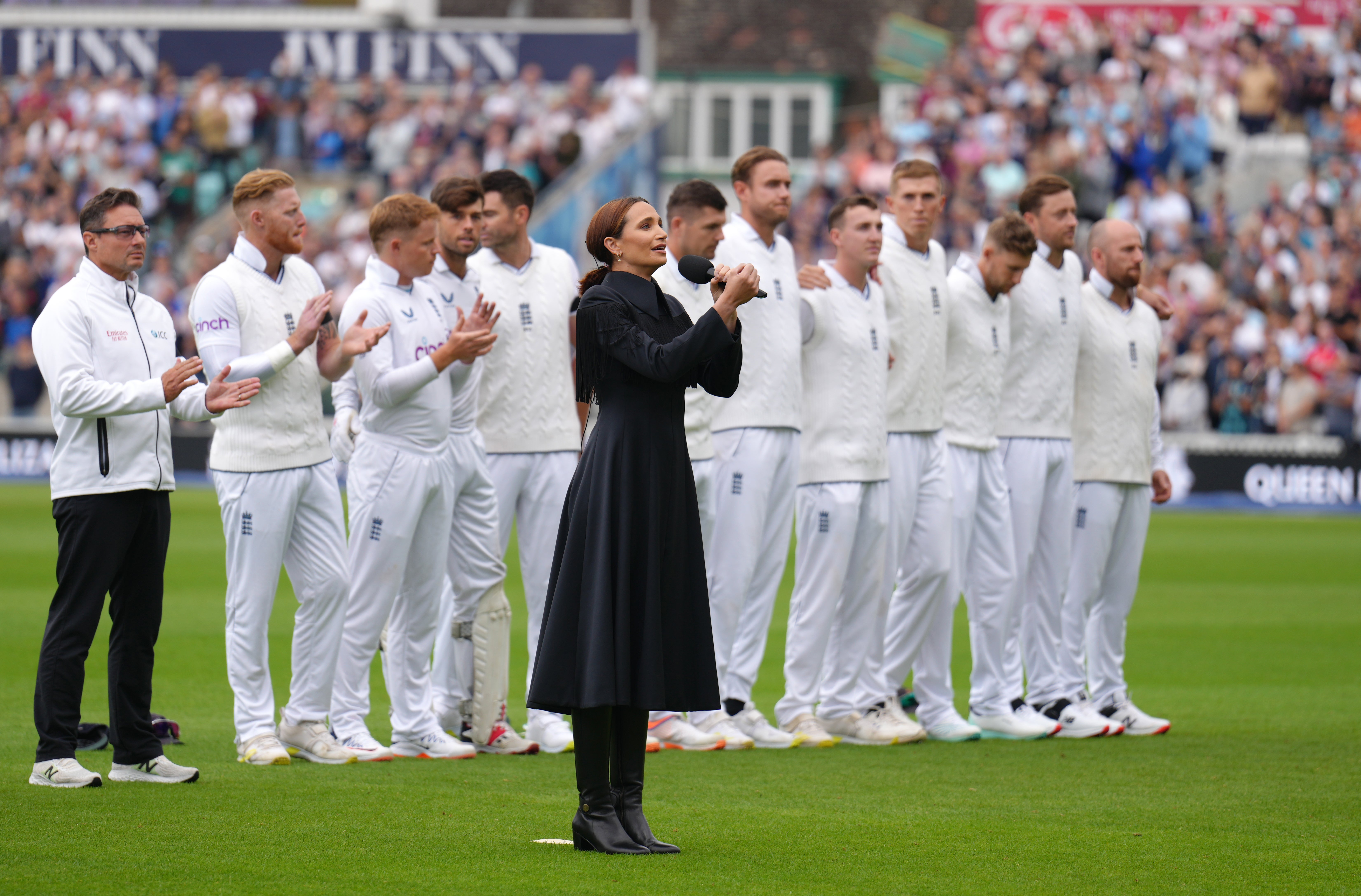 England and South Africa’s national anthems were sung before the third day of the third Test (John Walton/PA)