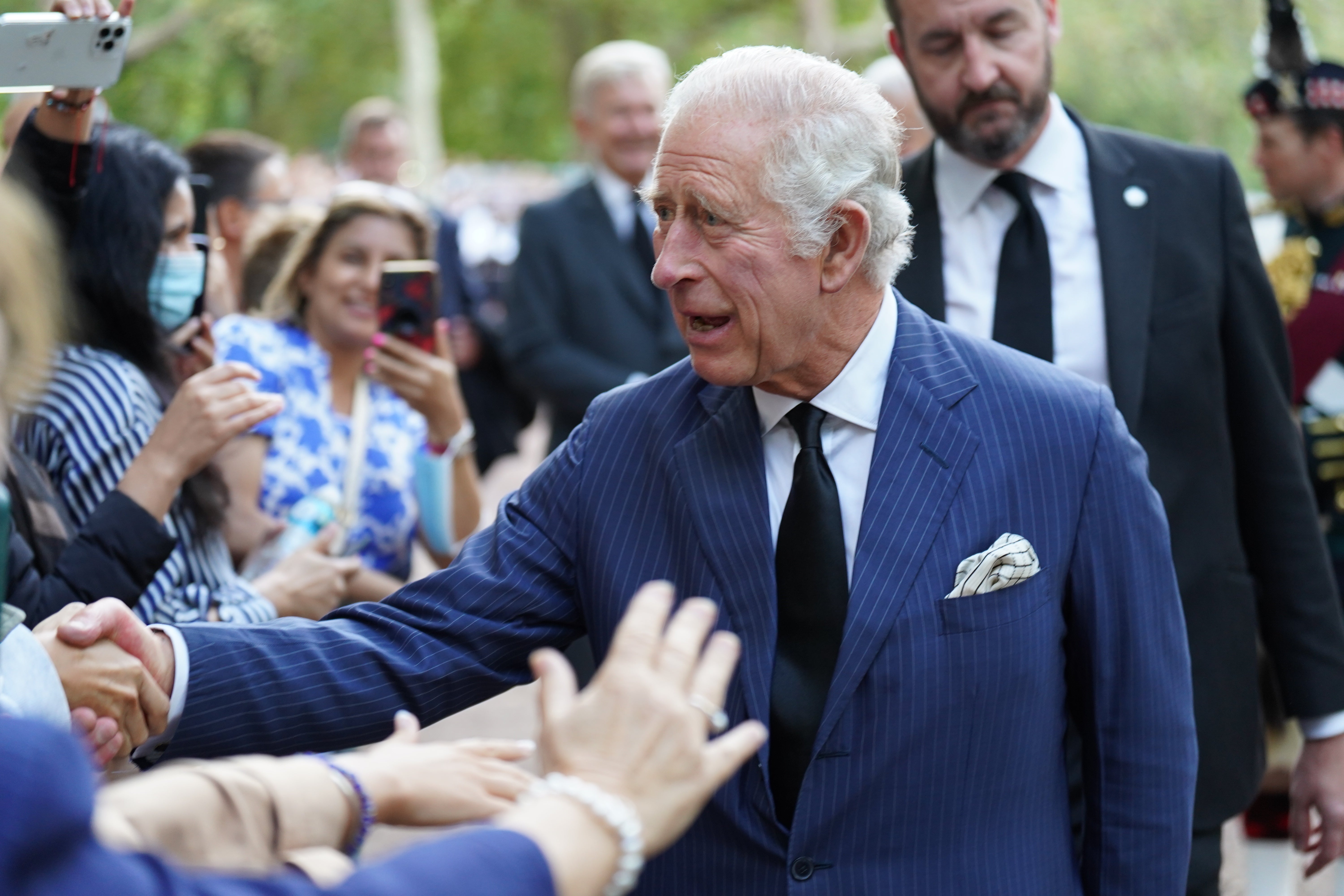 The King extended his love to Harry and Meghan during his first speech as monarch on Friday