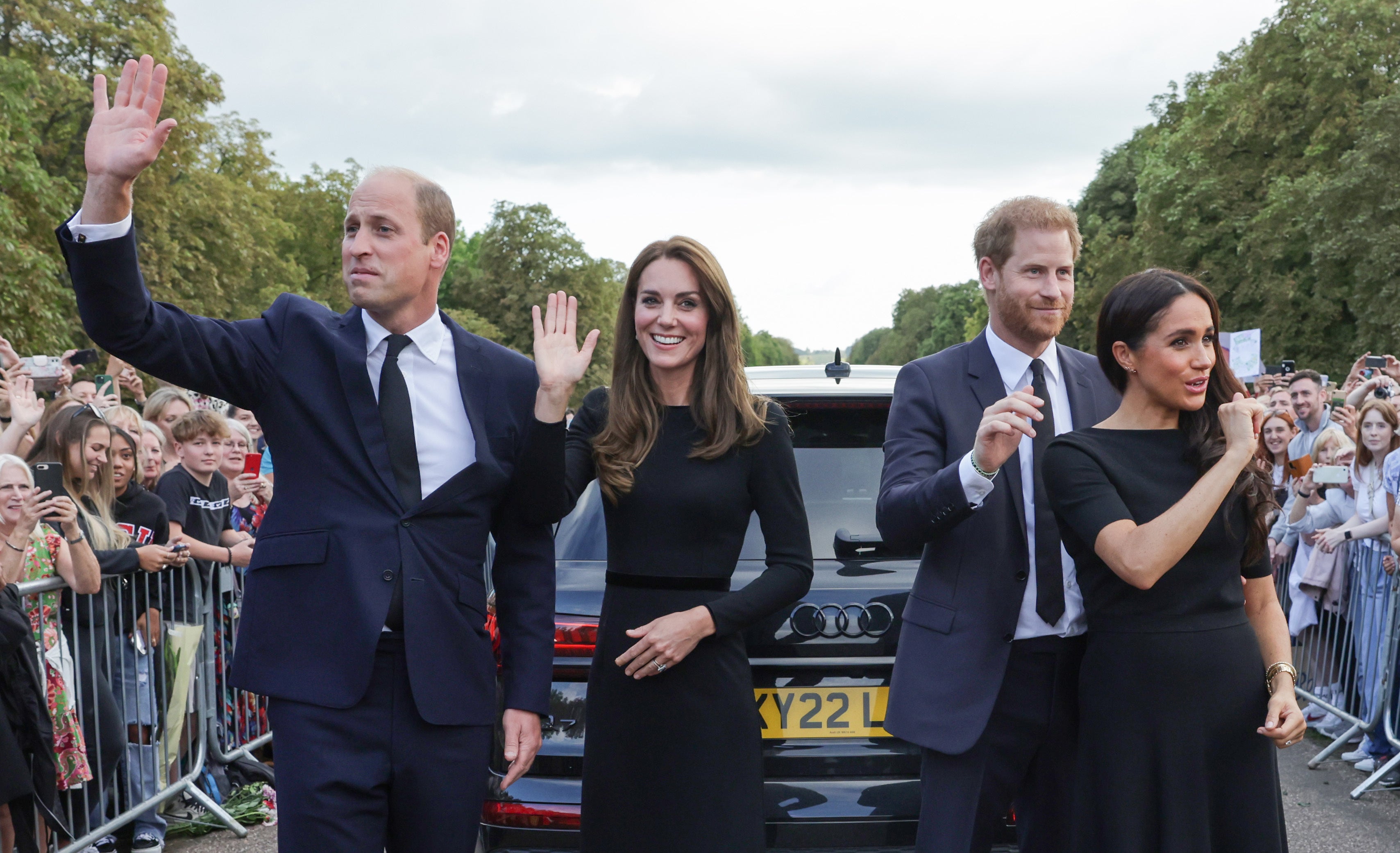 The Prince and Princess of Wales and the Duke and Duchess of Sussex (Chris Jackson/PA)