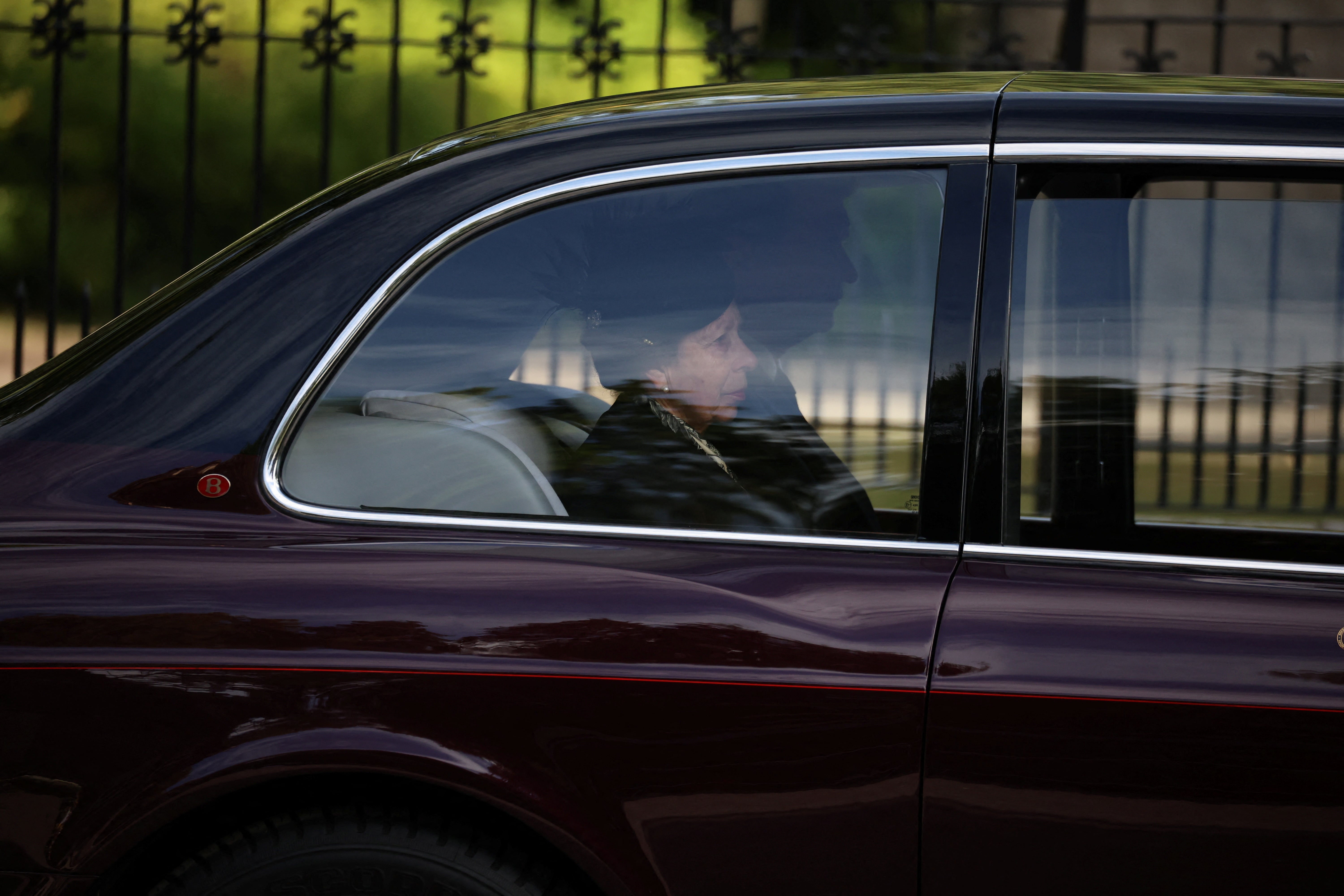 The late Queen’s daughter, Princess Anne is part of the motorcade