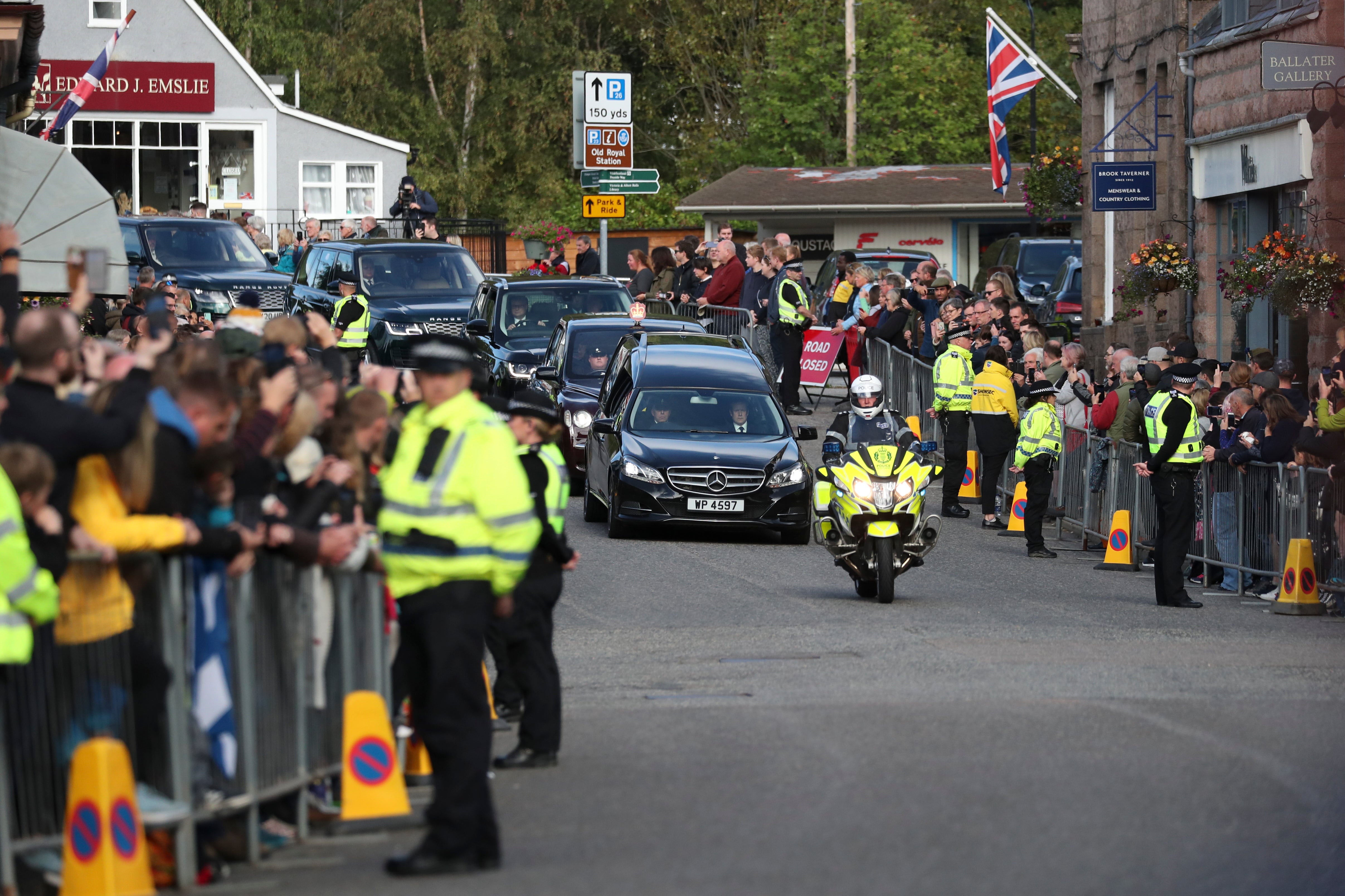 Crowds have lined the streets at every community on the route