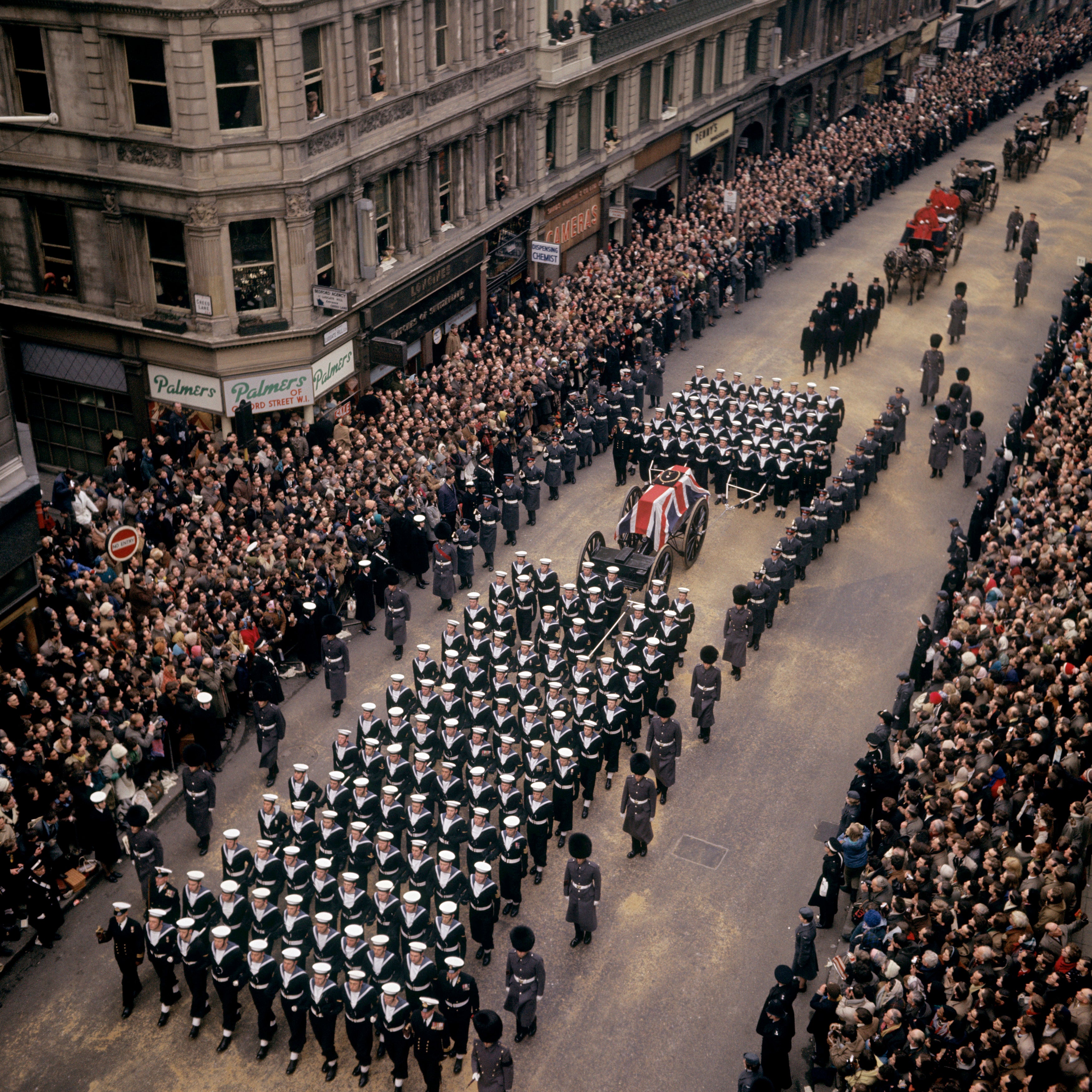 Sir Winston Churchill is a non-sovereign who had a state funeral in 1965