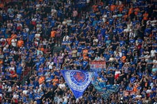 Rangers’ Champions League match against Napoli rescheduled due to ‘limitations on police resources’