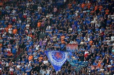 Rangers’ Champions League match against Napoli rescheduled due to ‘limitations on police resources’