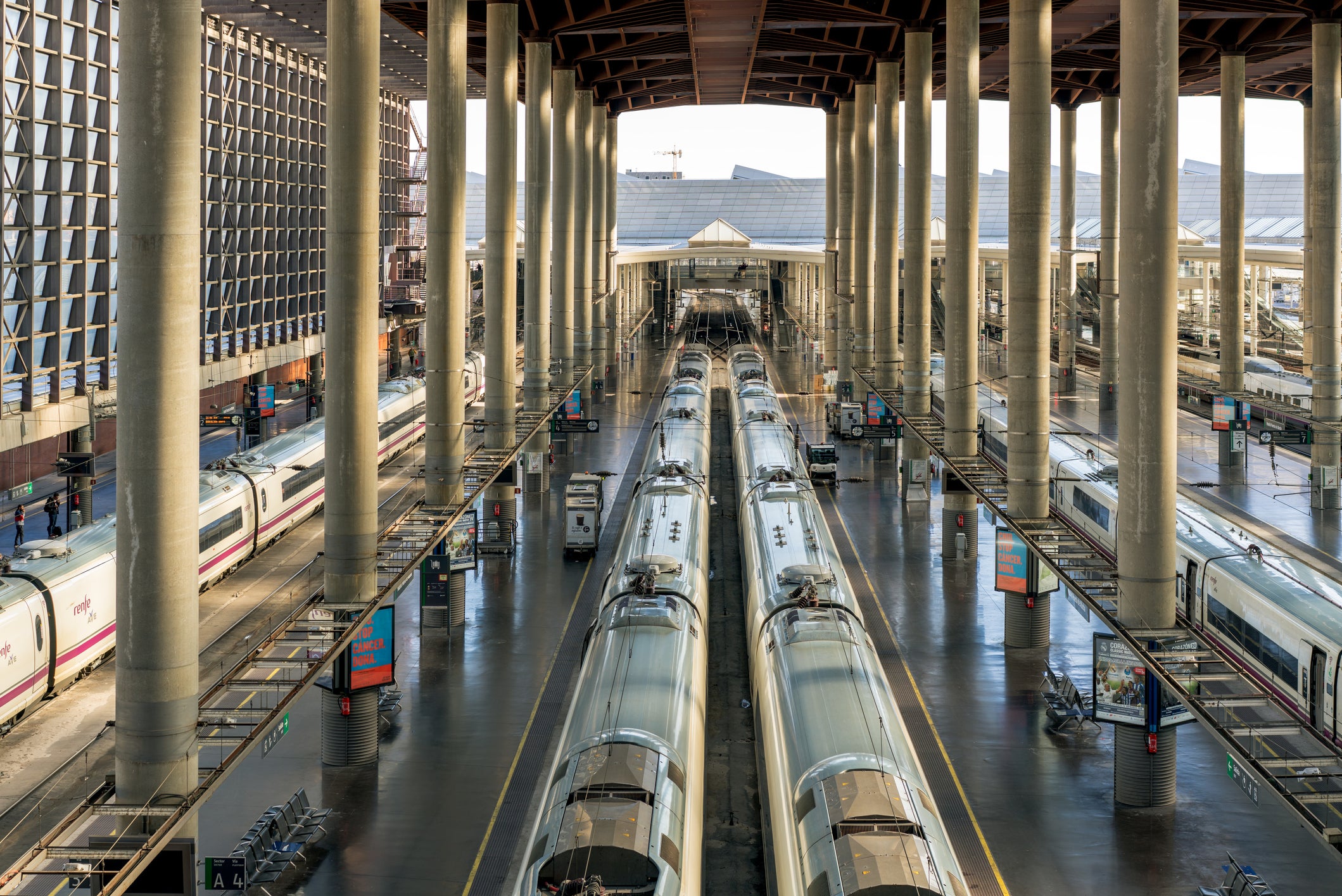 Atocha: the main railway station in Madrid