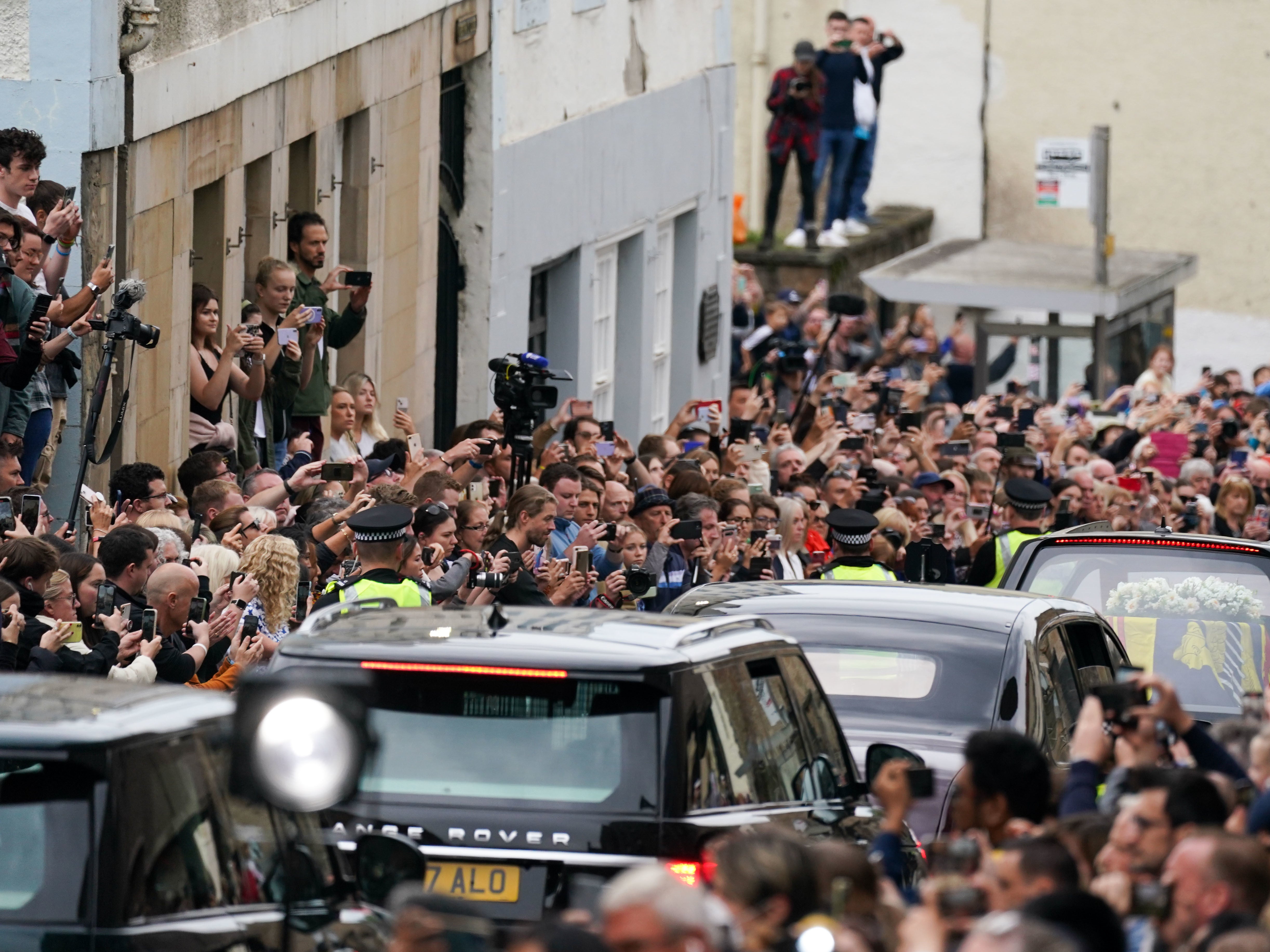 Thousands lined the streets