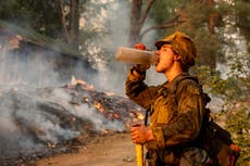 California weather helps firefighters but unleashes floods