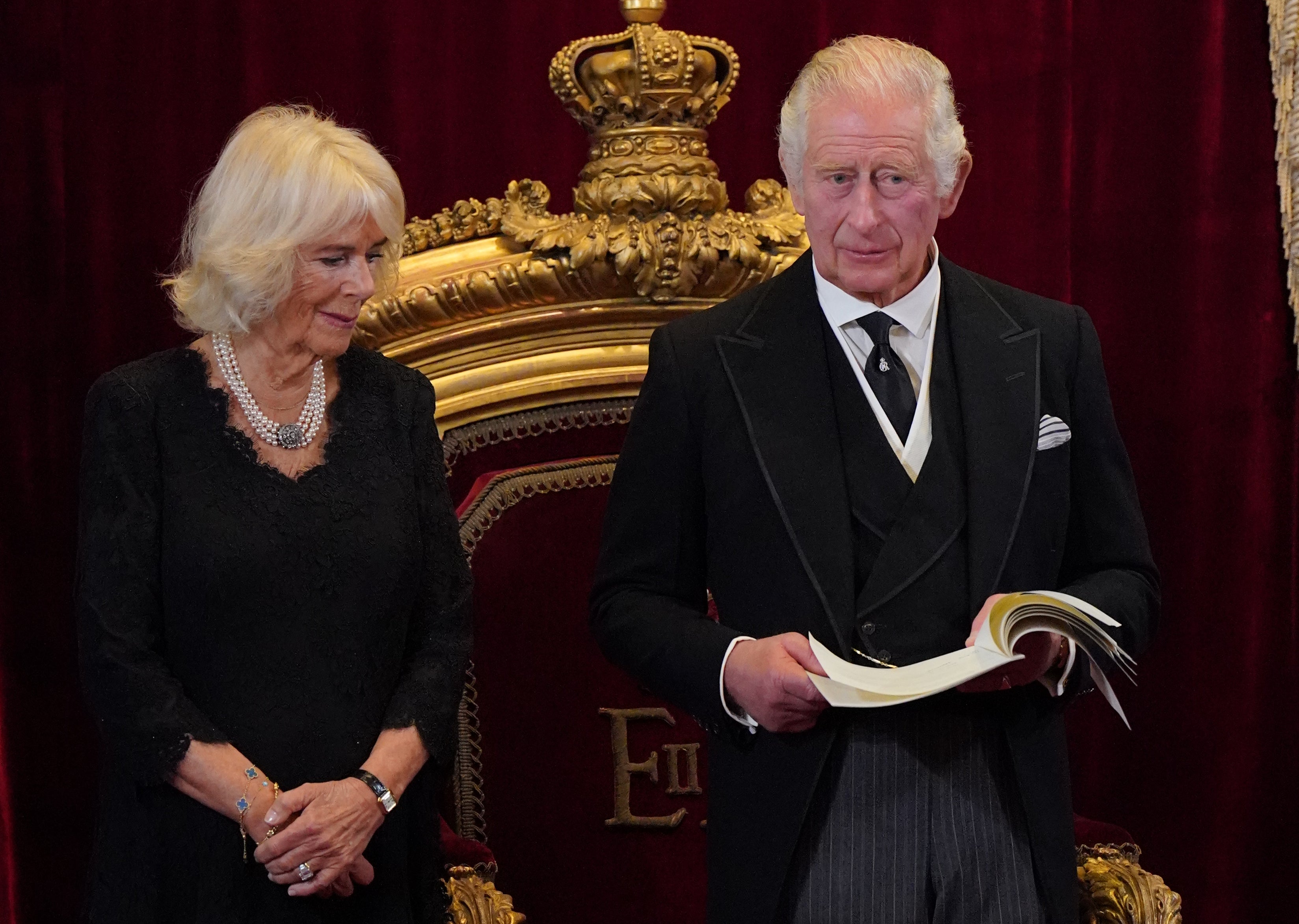 King Charles III will be accompanied by the Queen Consort during a visit to Northern Ireland on Tuesday (Jonathan Brady/PA)