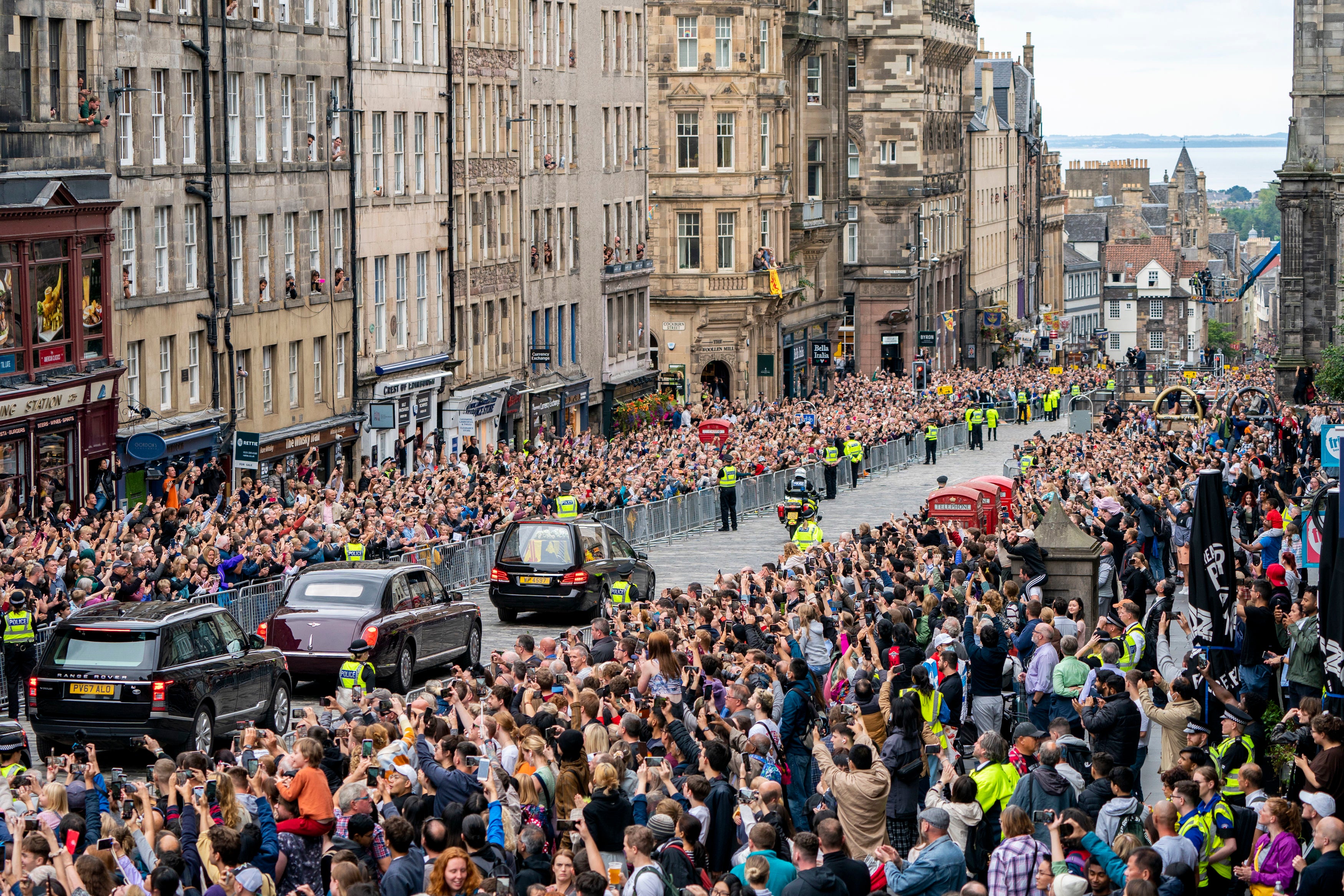 Hundreds of thousands of people are expected to flock to London to watch the once-in-a-lifetime proceedings, just as many did in Edinburgh on Sunday