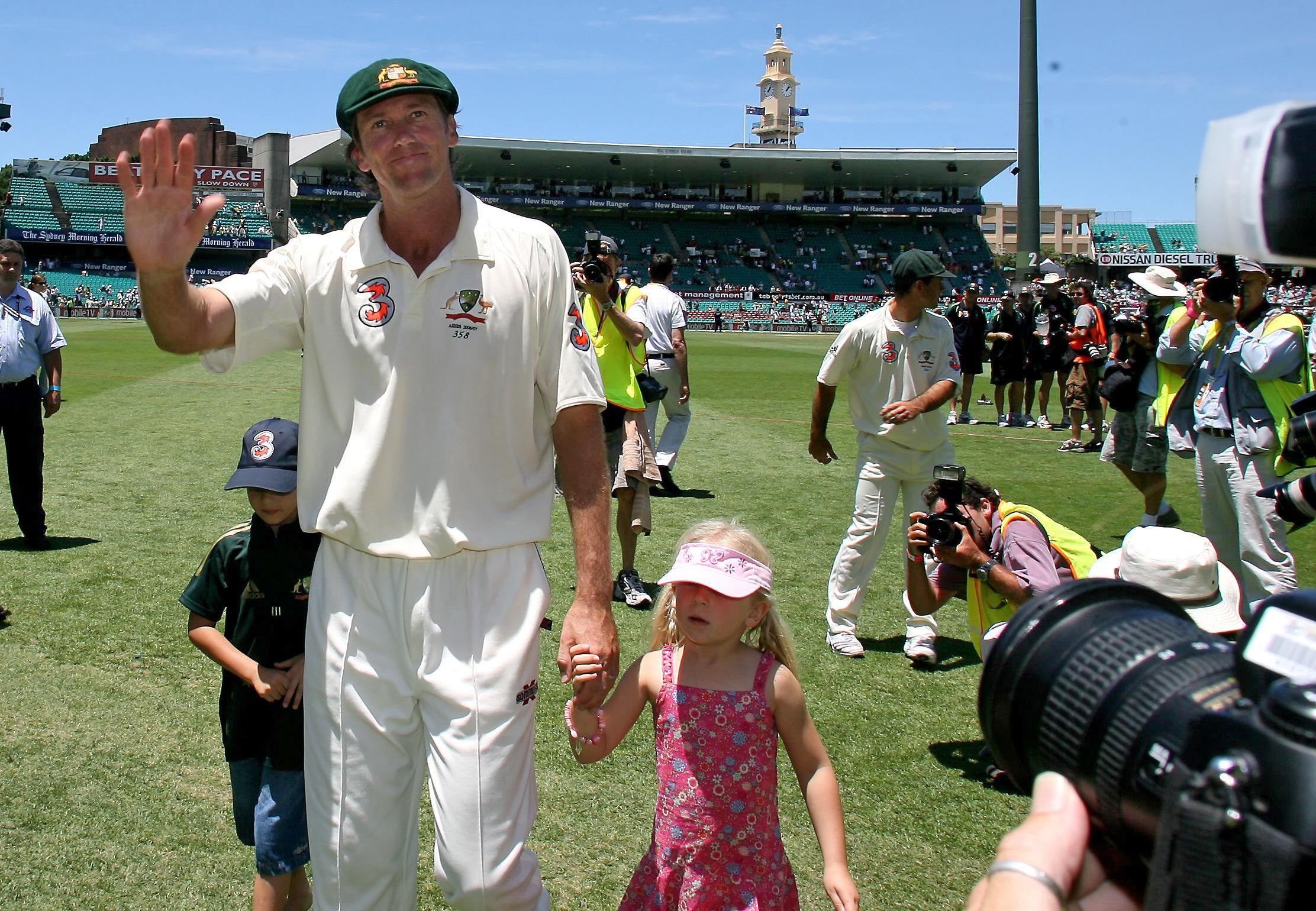 Broad’s hero Glenn McGrath took 563 Test wickets at 21.64 (Gareth Copley/PA)