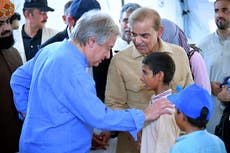 Pakistan flooding: UN secretary general Antonio Guterres says he has never seen such ‘climate carnage’