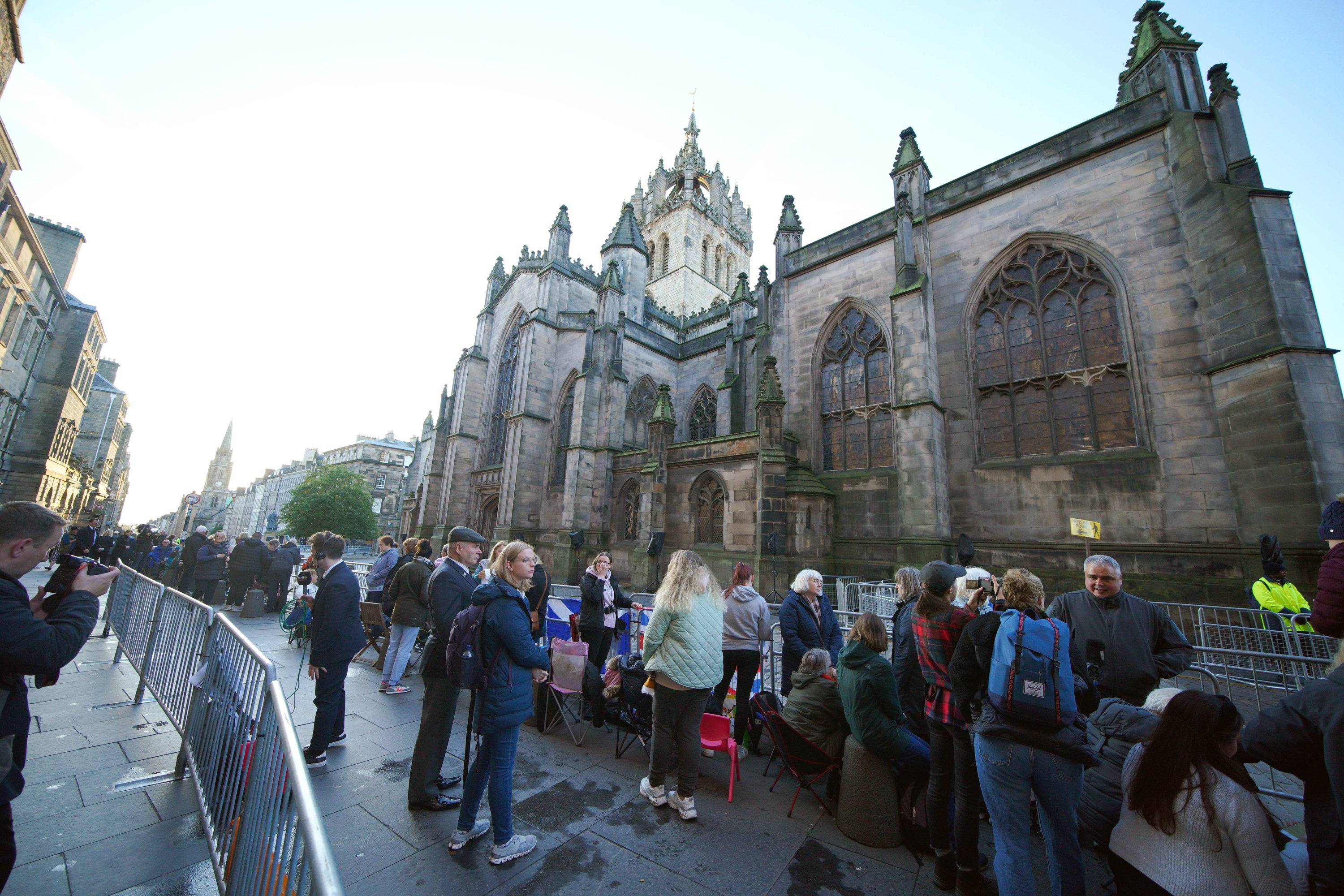 The Queen’s coffin will lie in rest at St Giles’ Cathedral in Edinburgh (Peter Byrne/PA)