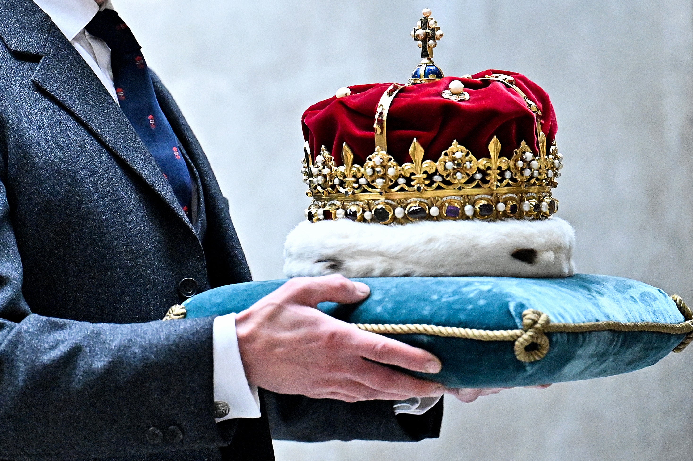 The Crown of Scotland will be placed on the Queen’s coffin while it lies in rest at St Giles’ Cathedral (Jeff J Mitchell/PA)