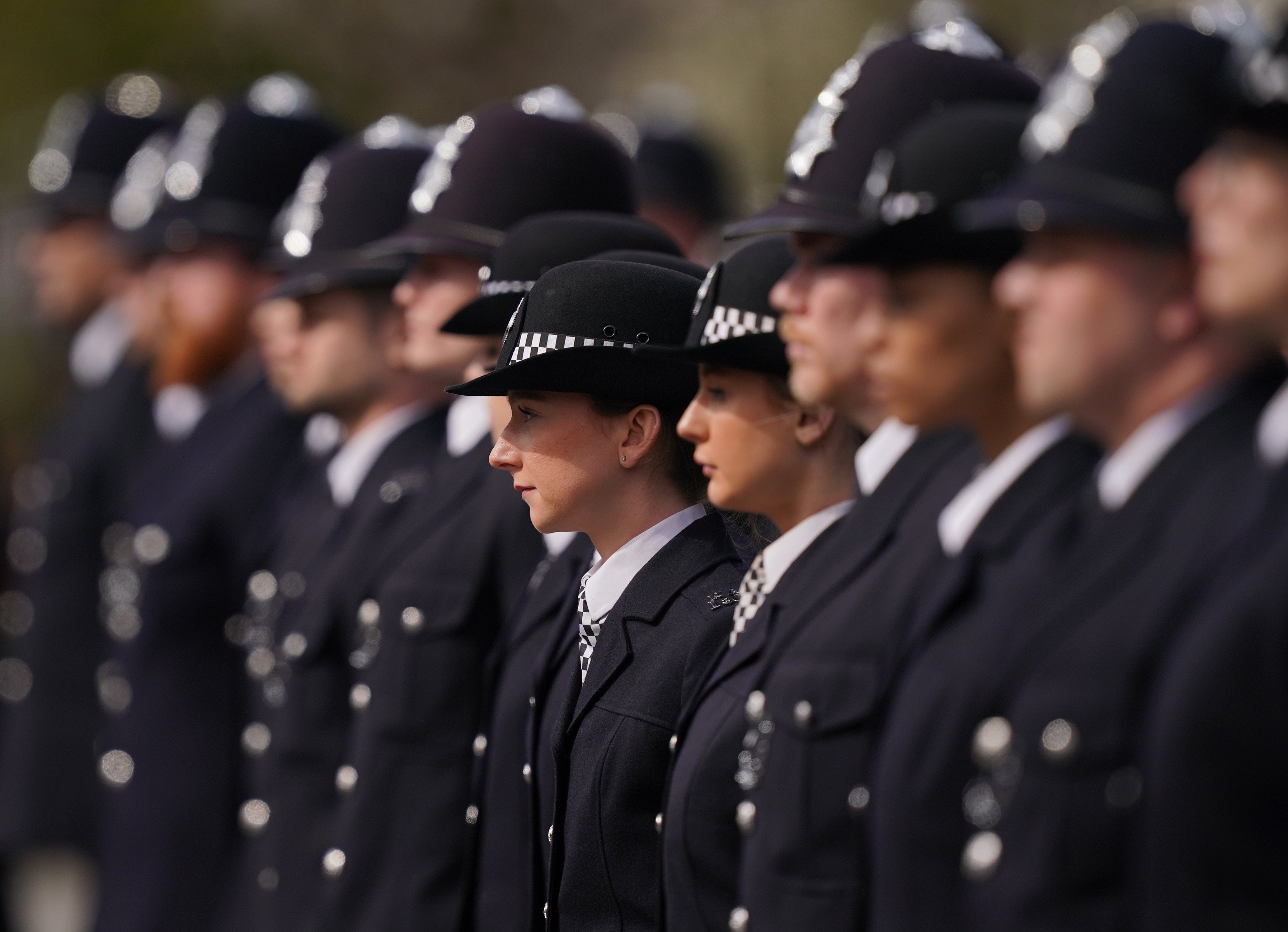 Metropolitan Police officers have been moved to a 12-hour shift pattern and have had all leave cancelled (Yui Mok/PA)