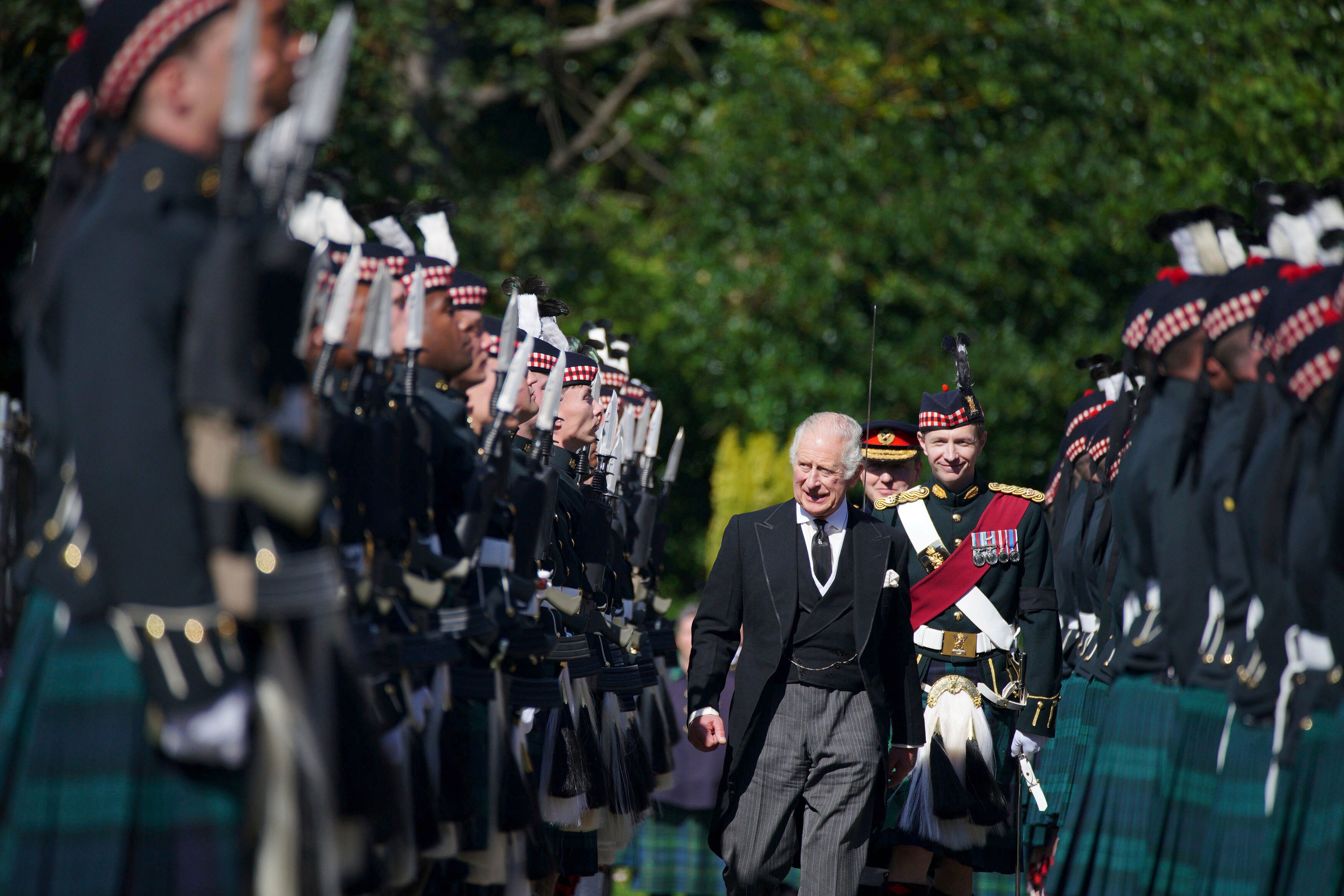 Charles returned to Edinburgh on Monday