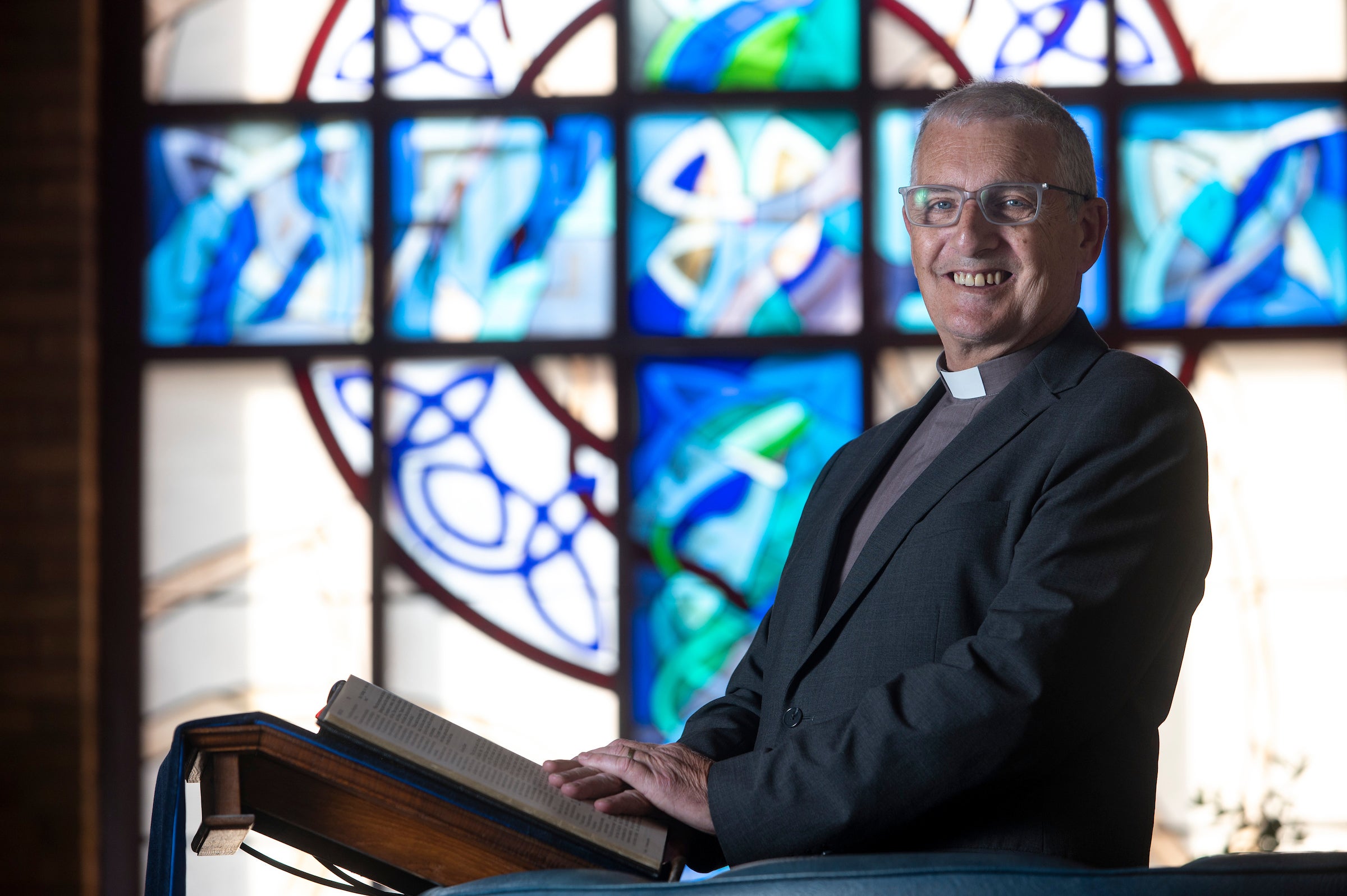 The Rev Iain Greenshields spoke at the service of thanksgiving (Andrew O’Brien/Church of Scotland/PA)