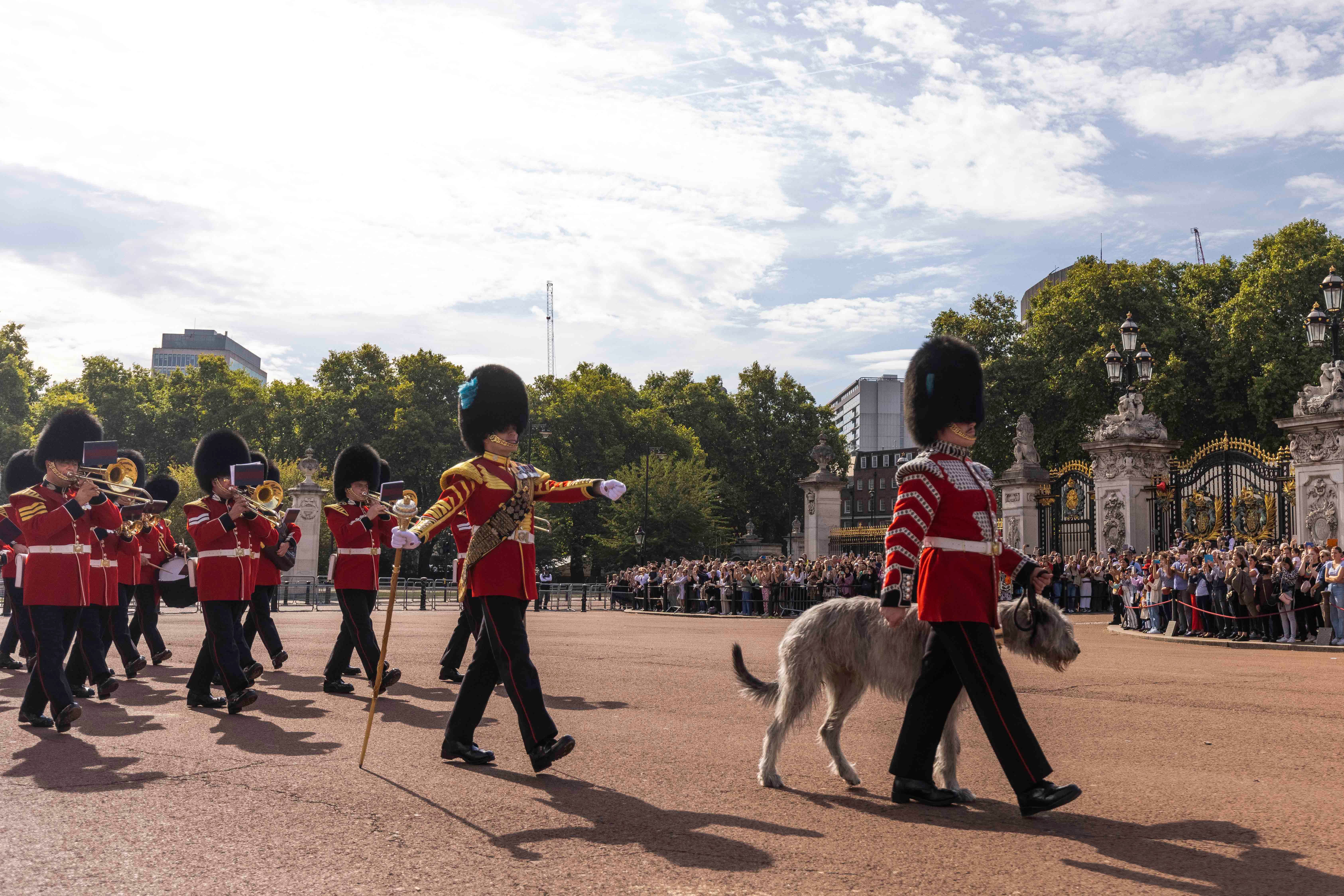 Irish Guards perform the first Kings Guard at Buckingham Palace in 70 years