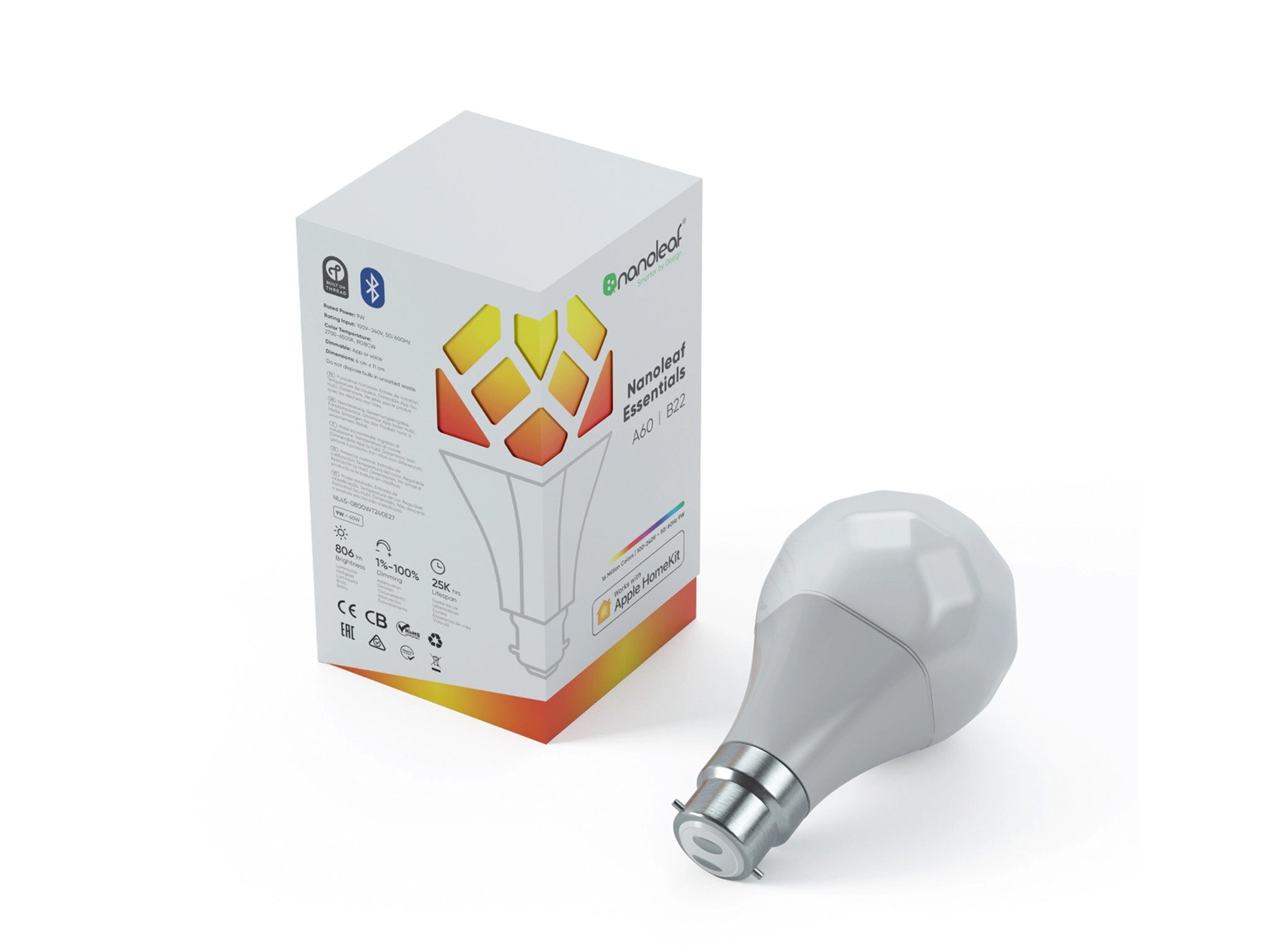 Nanoleaf Essentials A60 B22 smart light bulb 