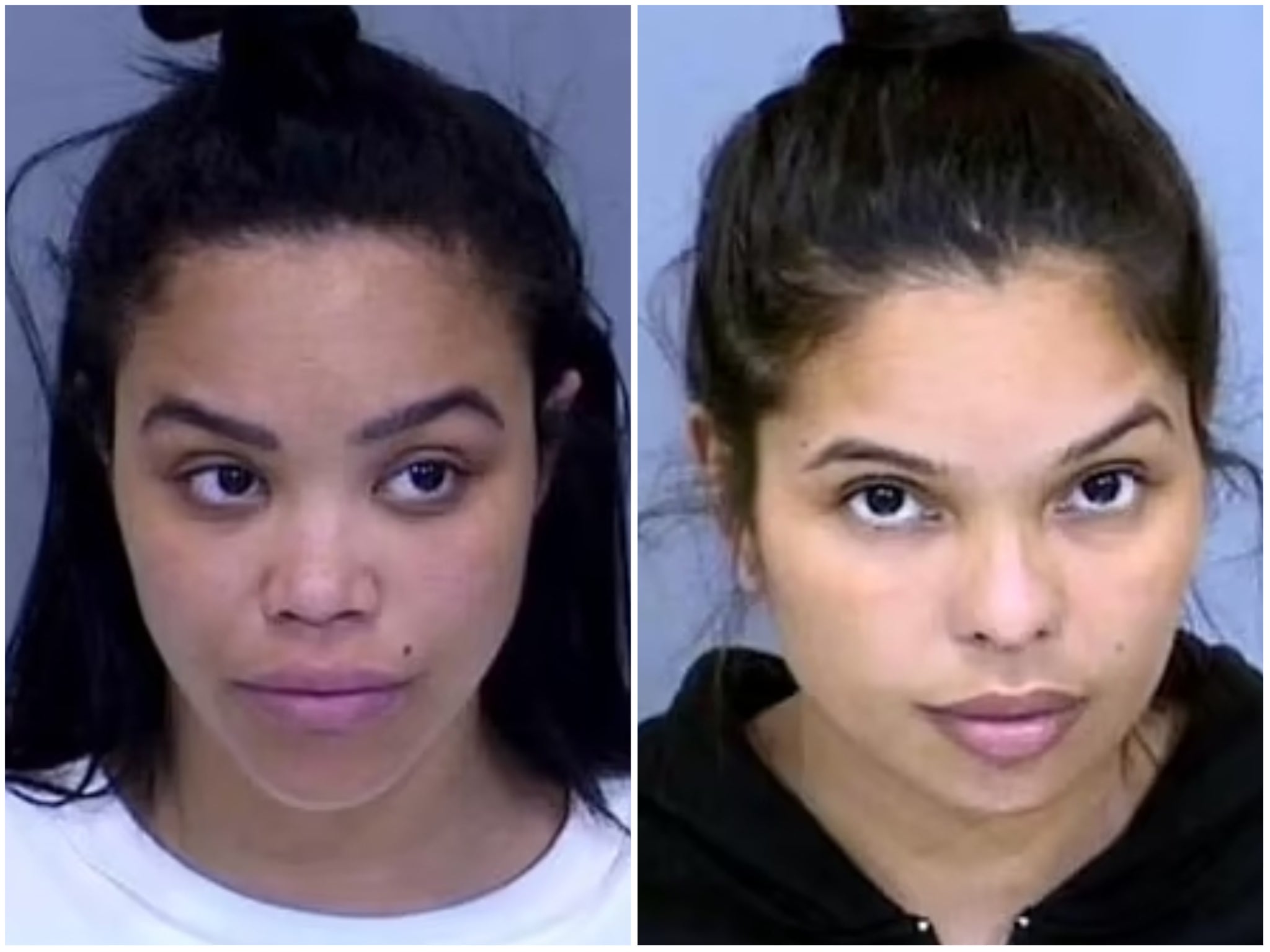 Kelly Pichardo (left) and Leeza Rodriguez (right) were convicted of assaulting a fellow plane passenger