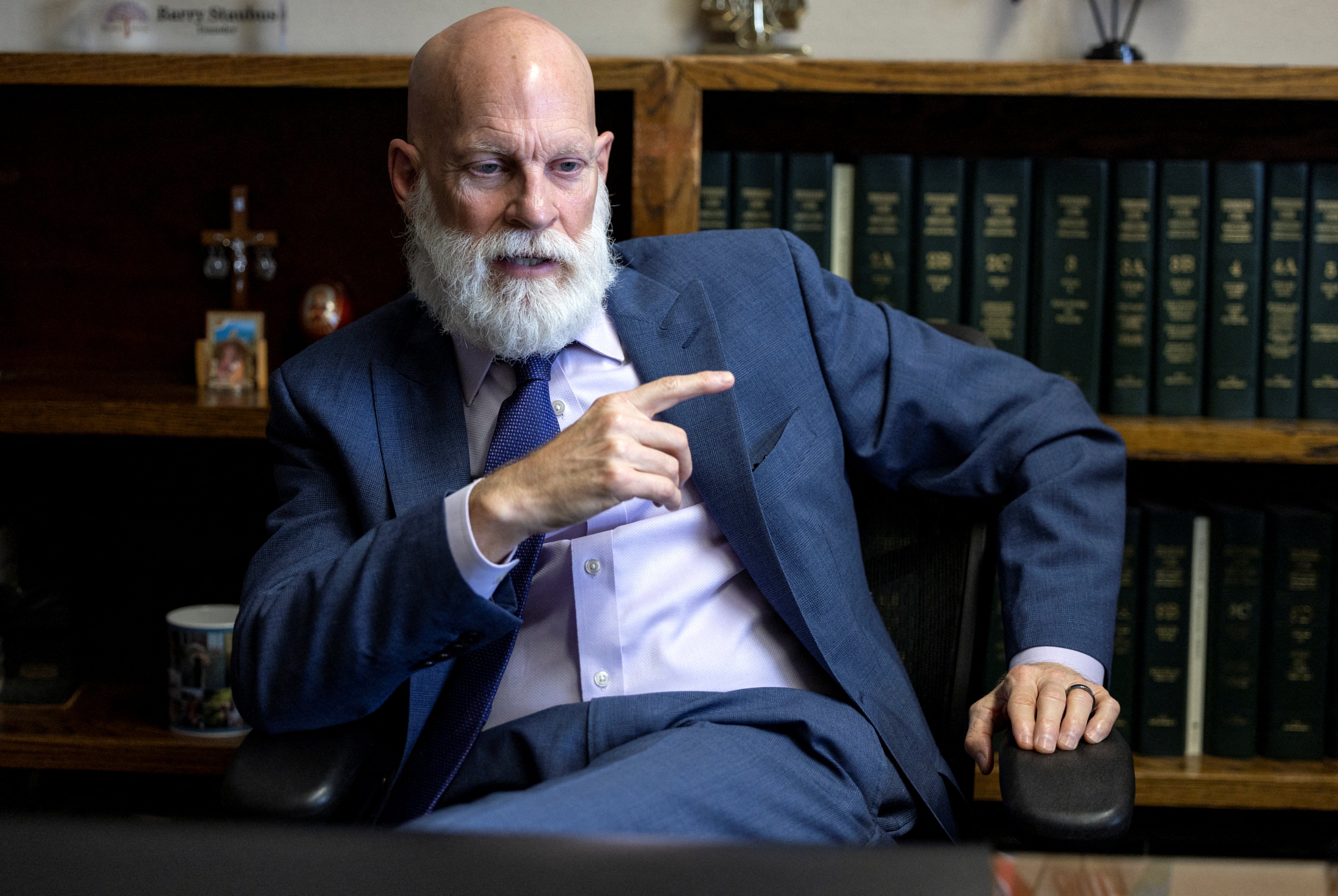 Barry Staubus, the district attorney whose office oversees Bristol, Tennessee, at his office in Blountville, U.S., August 30, 2022